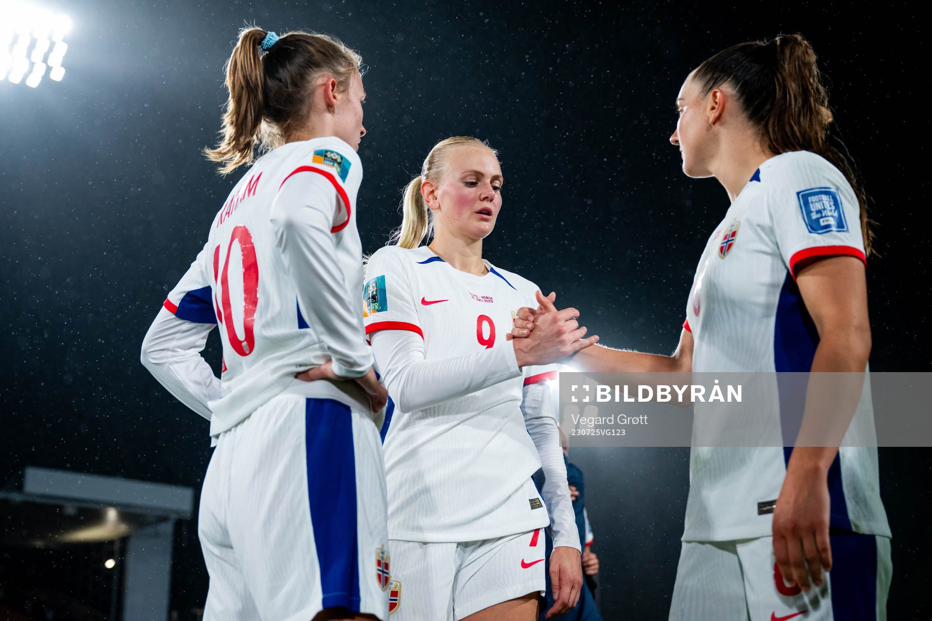 Caroline Graham Hansen, Karina Sævik and Vilde Bøe Risa