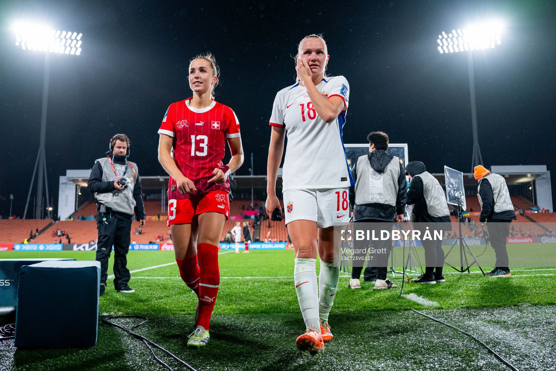 Lia Wälti of Switzerland and Frida Maanum of Norway
