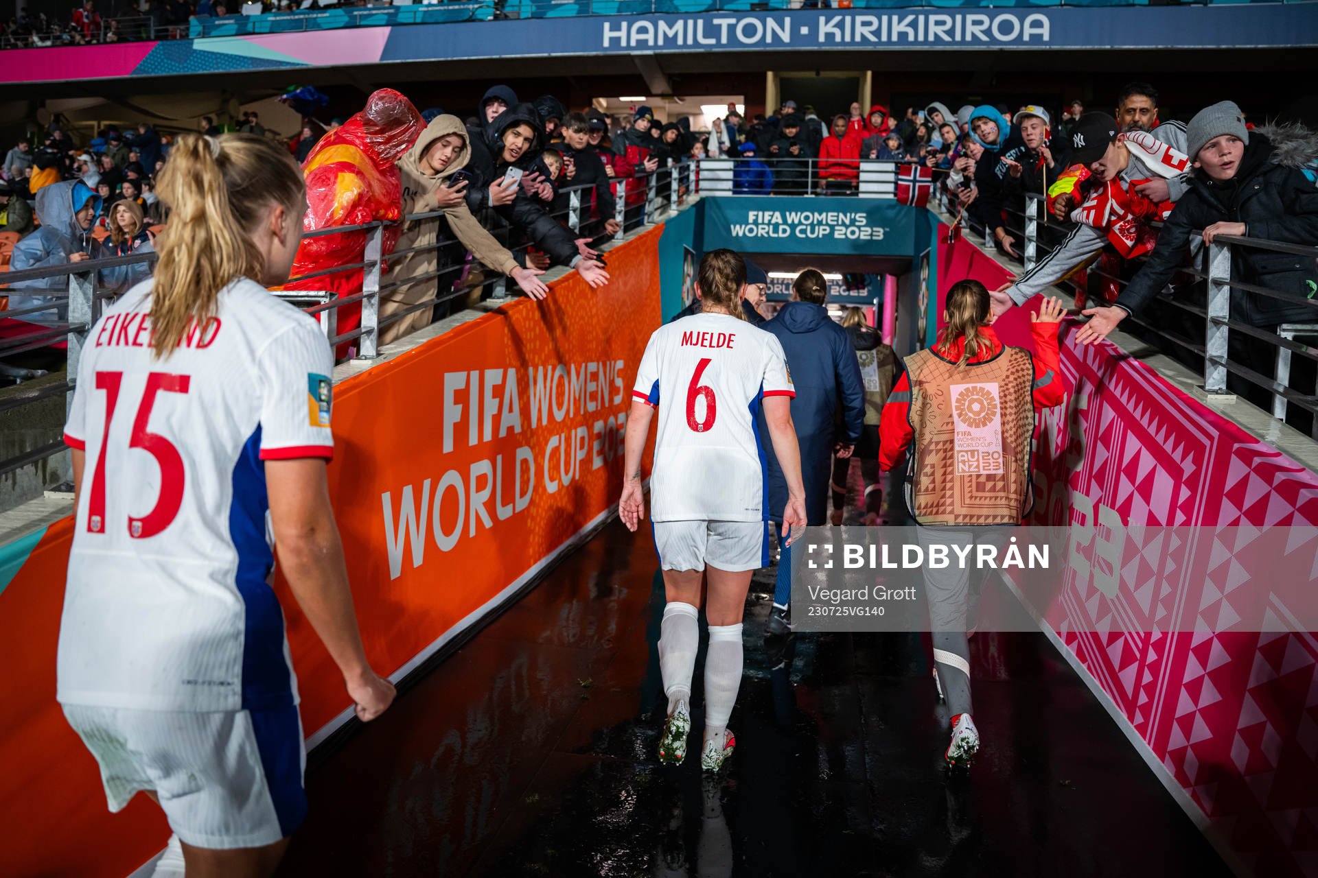 Maren Mjelde of Norway at half-time