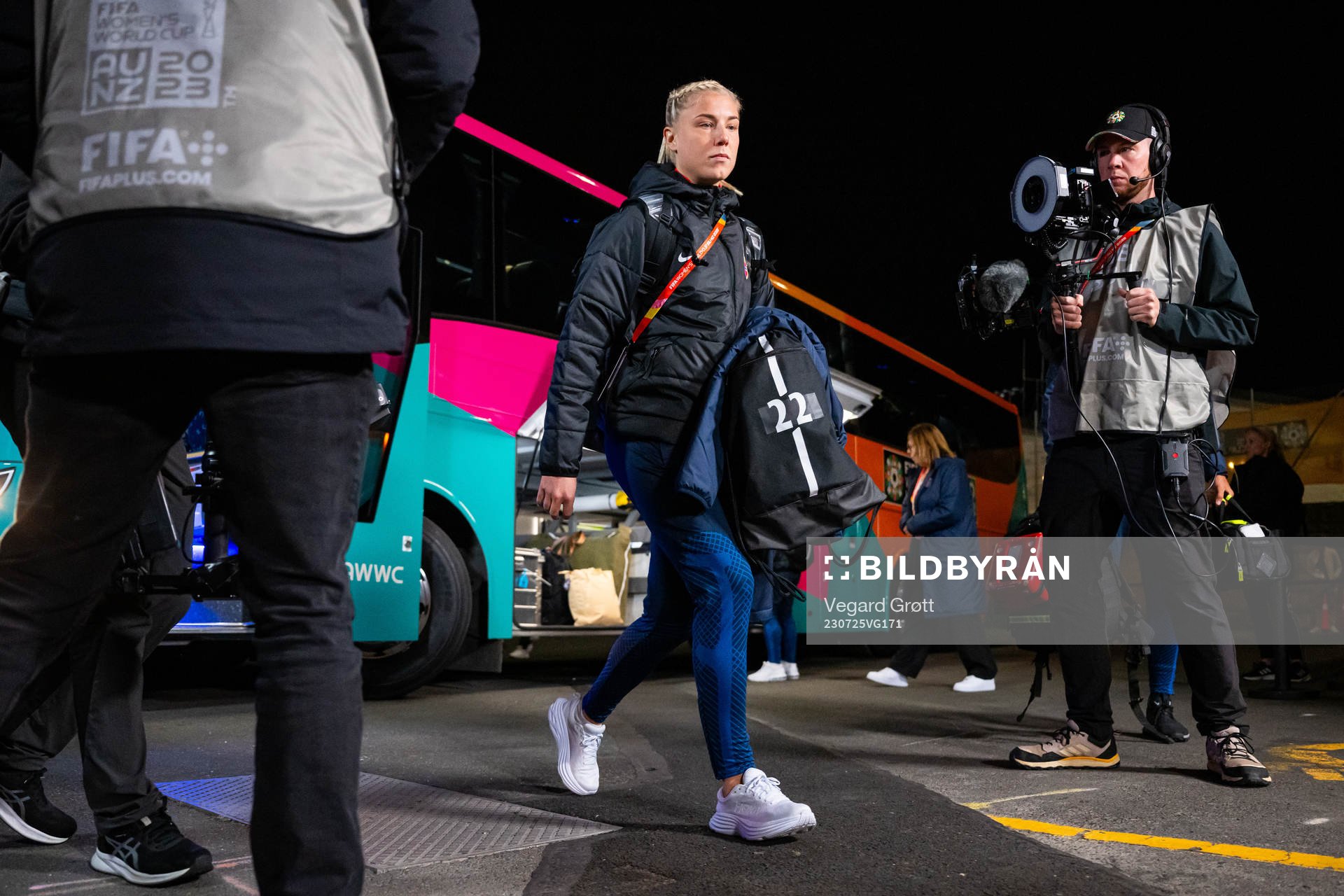 Sophie Román Haug of Norway arrives