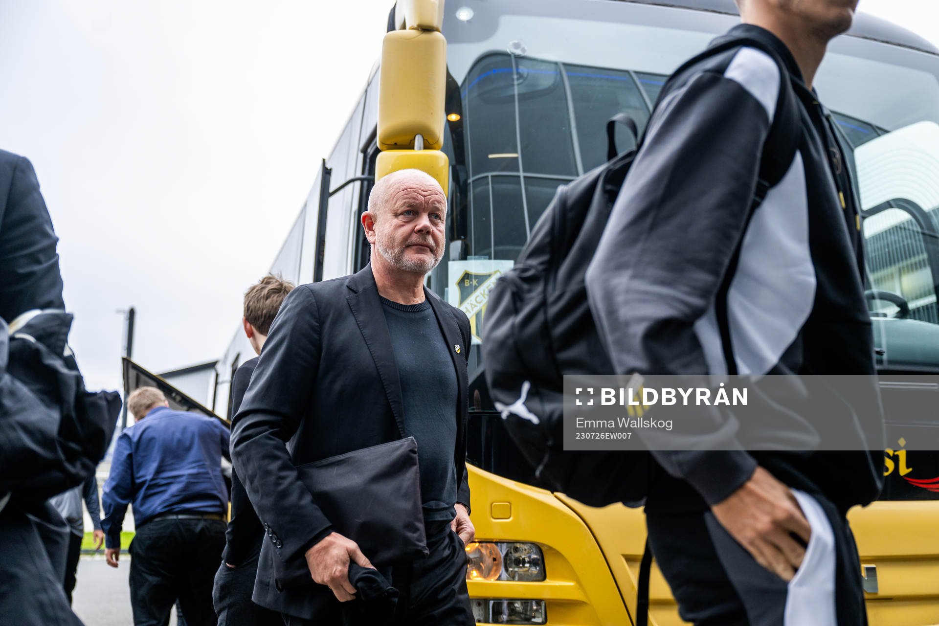 Per-Mathias Høgmo, head coach of BK Häcken arrives to the