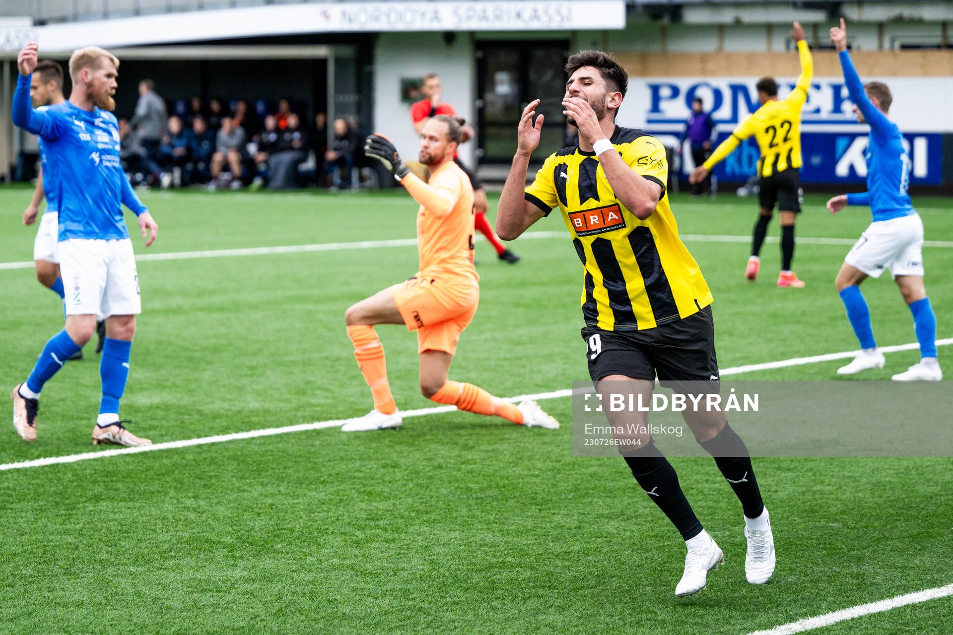 Filip Trpcevski of BK Häcken looks dejected
