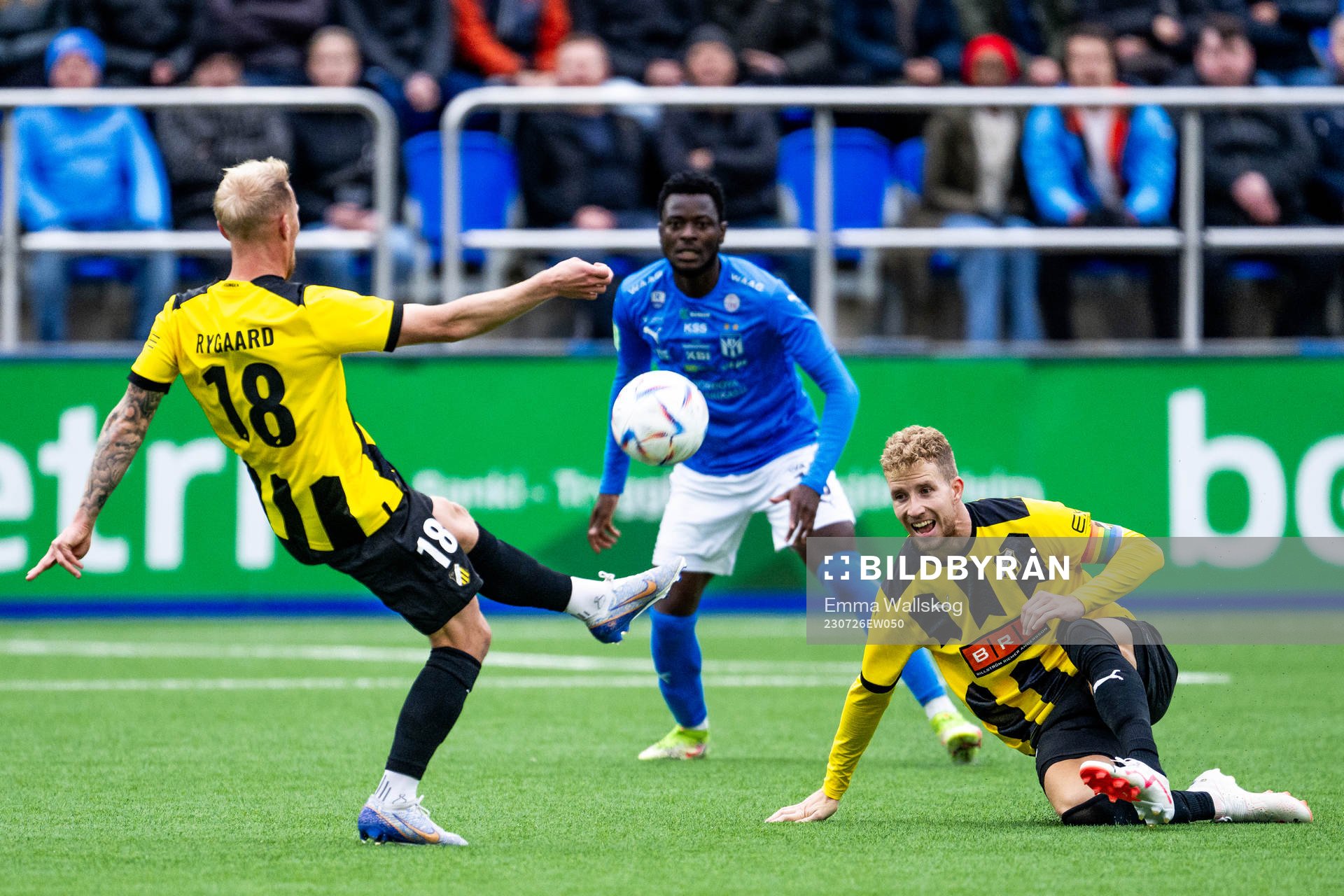 Mikkel Rygaard Jensen and Samuel Gustafson of BK Häcken