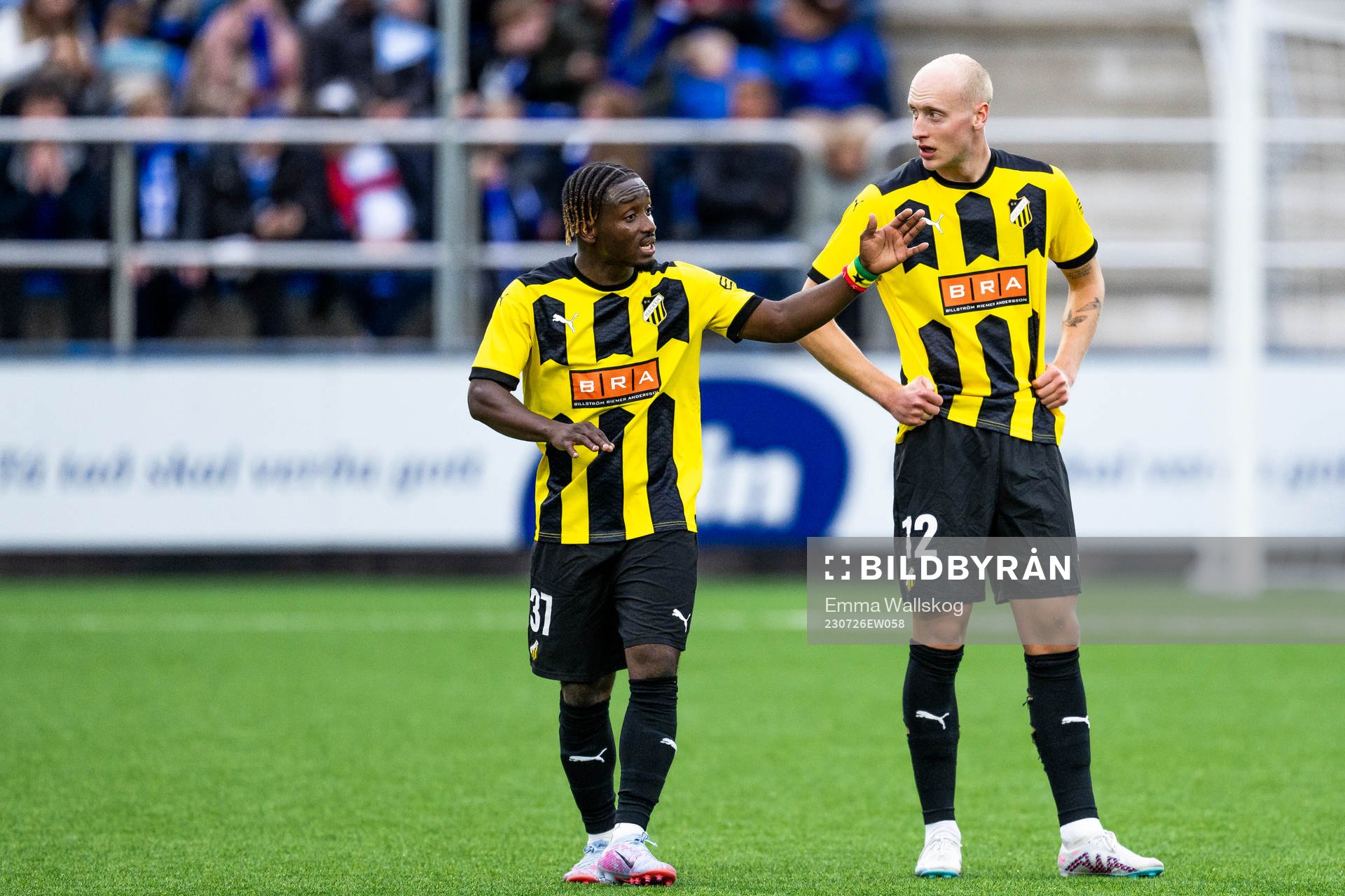 Ibrahim Sadiq and Valgeir Lunddal of BK Häcken in