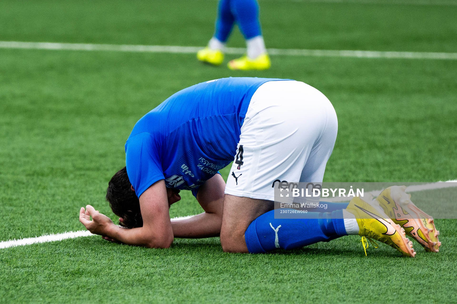 Vegard Forren of Klaksvik in pain