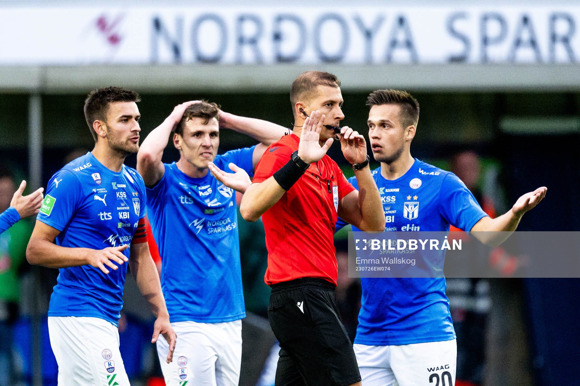 Jákup Andreasen, Deni Pavlović and Børge Petersen of