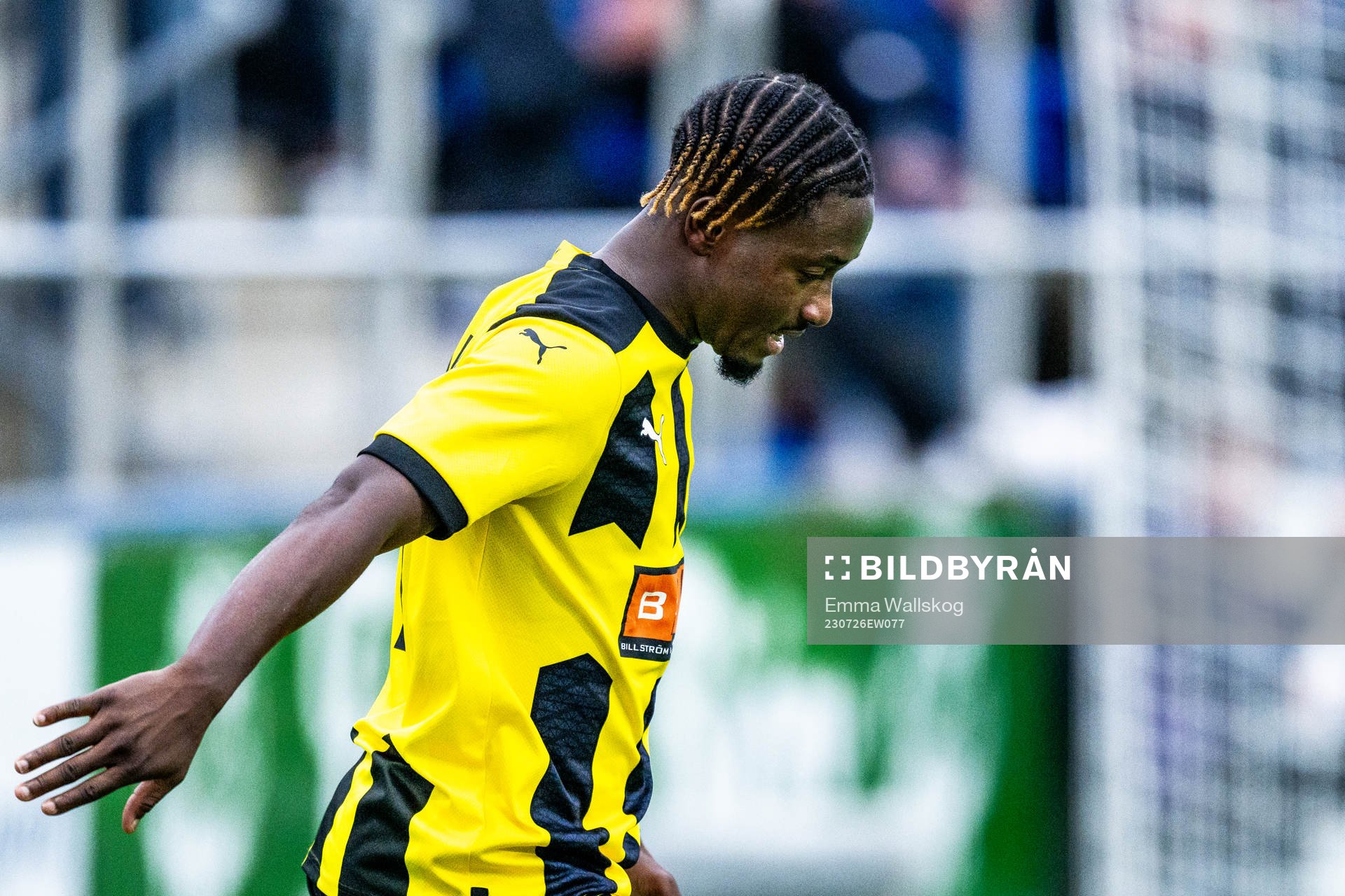 Ibrahim Sadiq of BK Häcken looks dejected