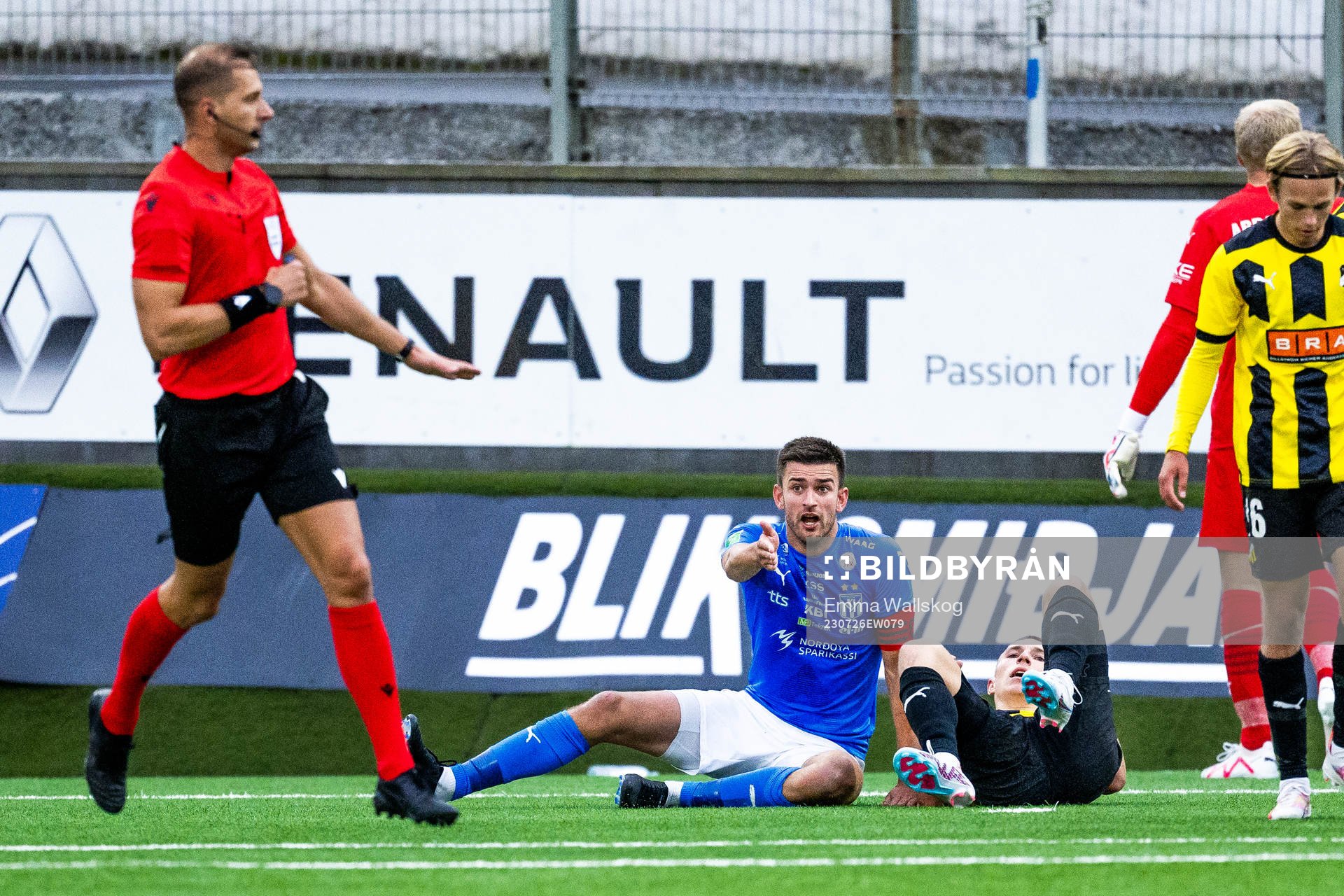 Jákup Andreasen of Klaksvik reacts