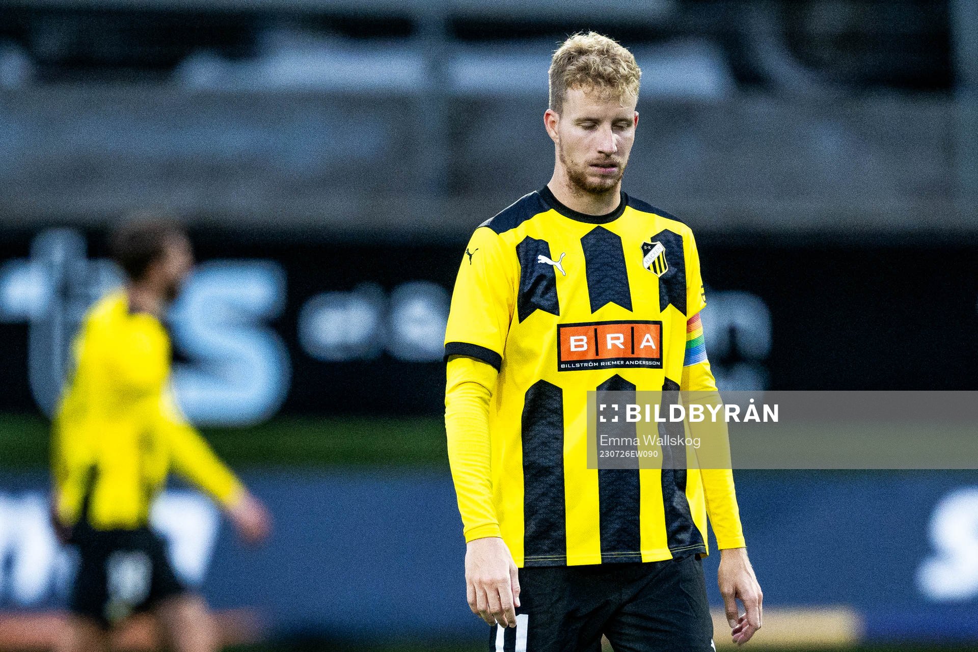 Samuel Gustafson of BK Häcken looks dejected