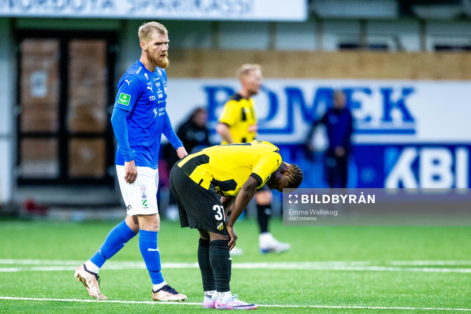 Ibrahim Sadiq of BK Häcken looks dejected