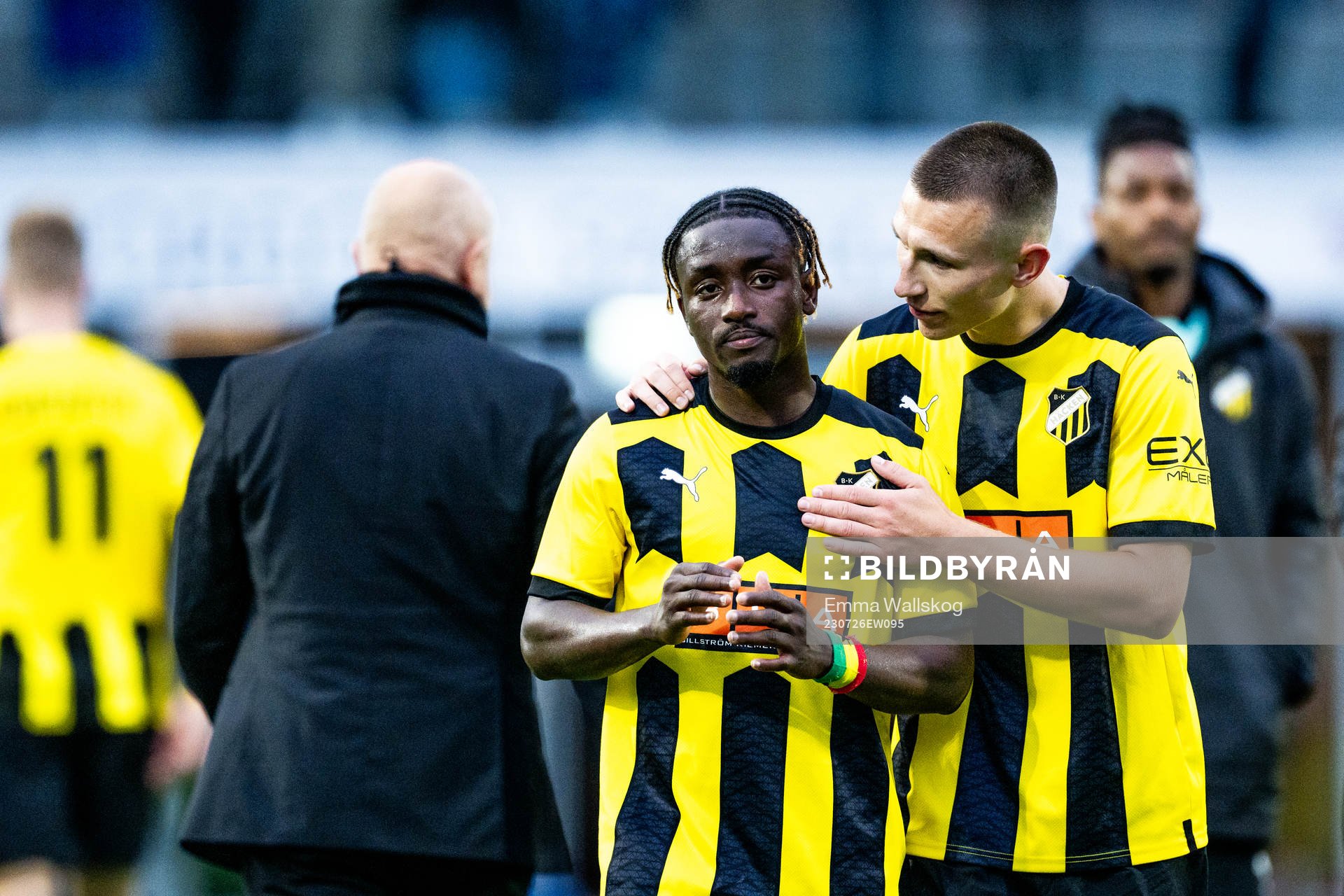 Ibrahim Sadiq and. Kristoffer Lund Hansen of BK Häcken