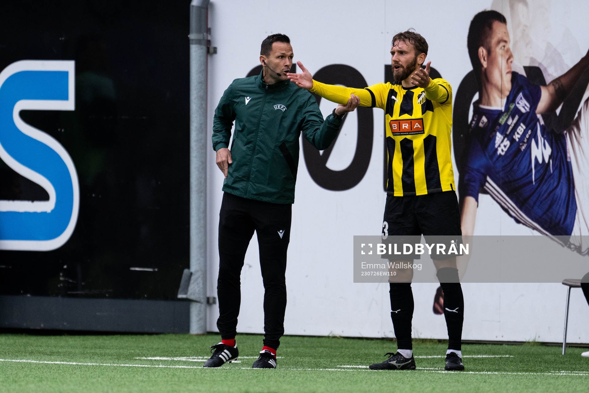 Simon Sandberg of Häcken reacts
