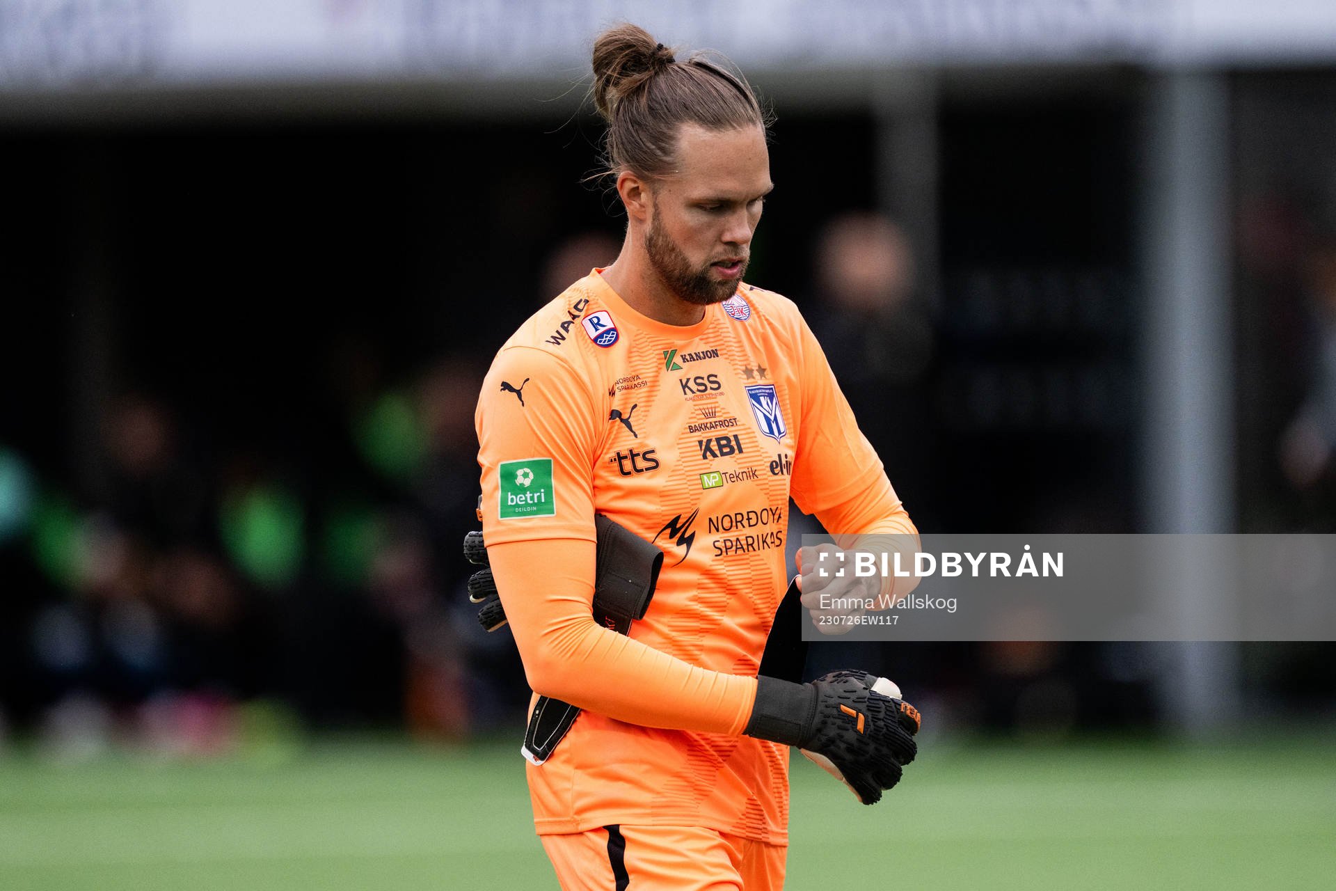 Goalkeeper Jonatan Johansson of Klaksvik