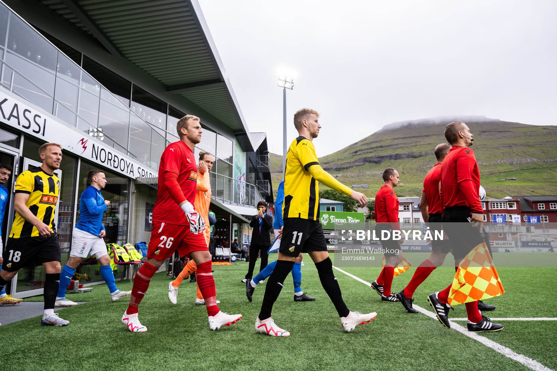 Mikkel Rygaard Jensen, goalkeeper Peter Abrahamsson and