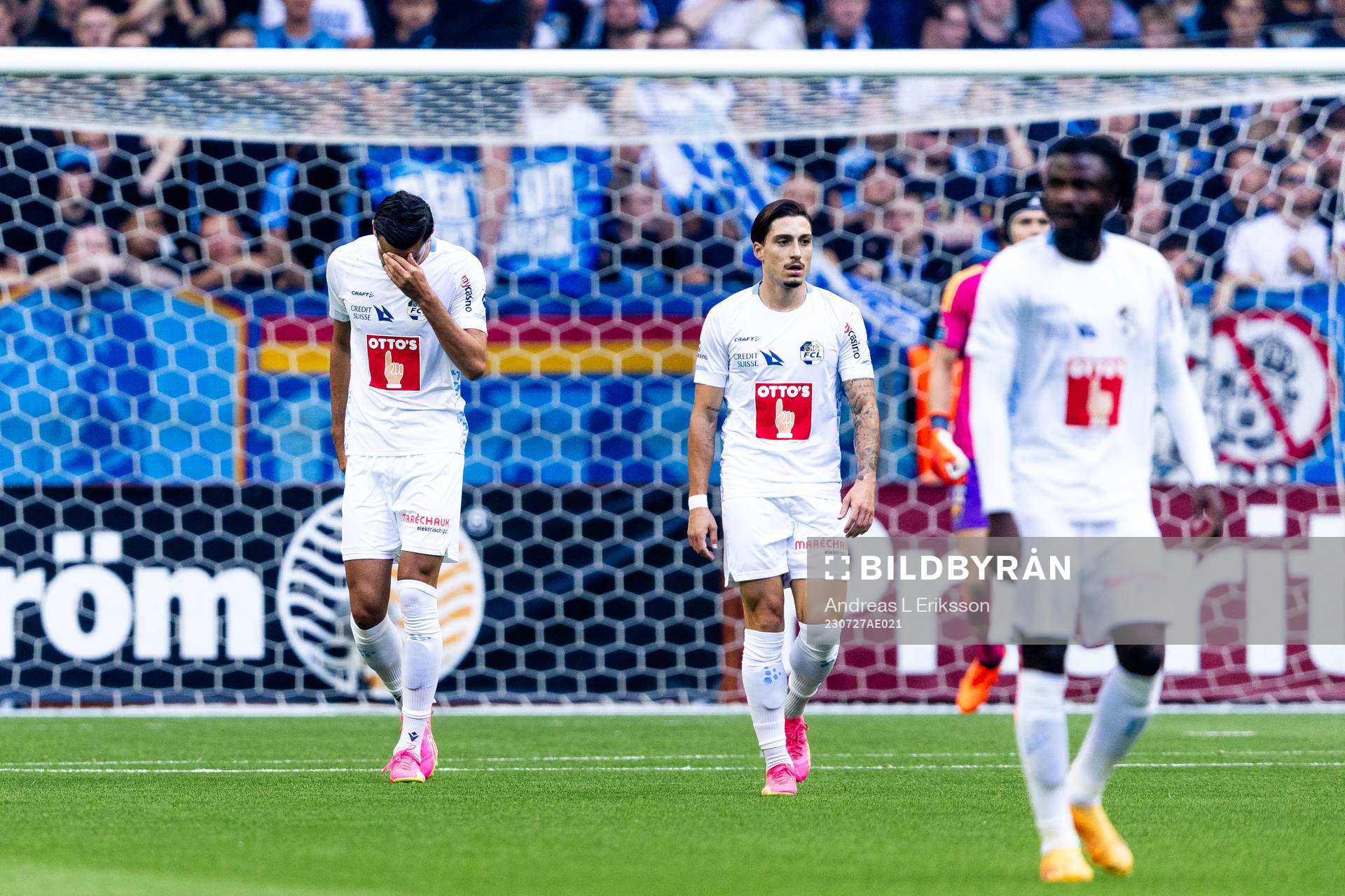 Players of Luzern looks dejected