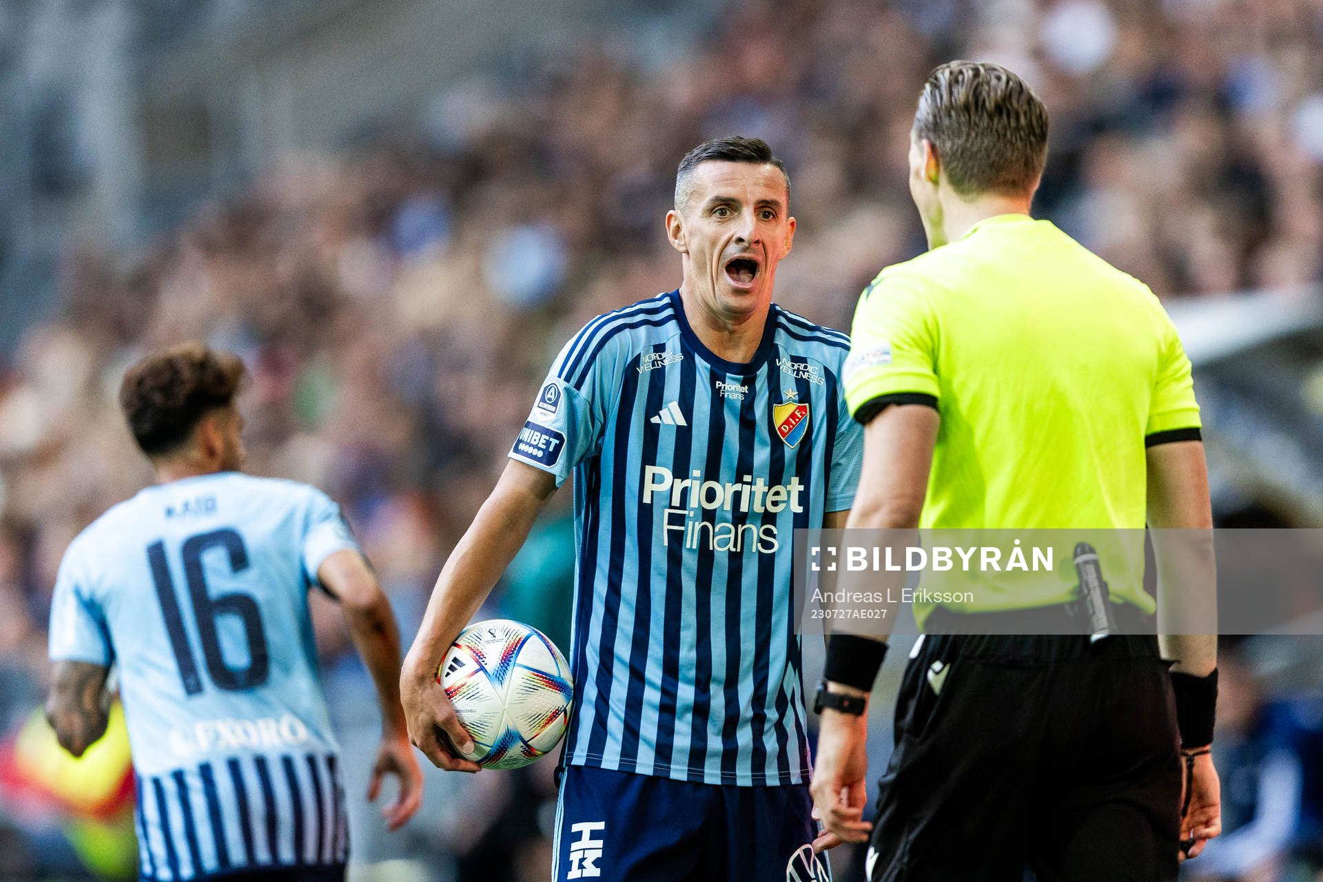 Haris Radetinac of Djurgården reacts