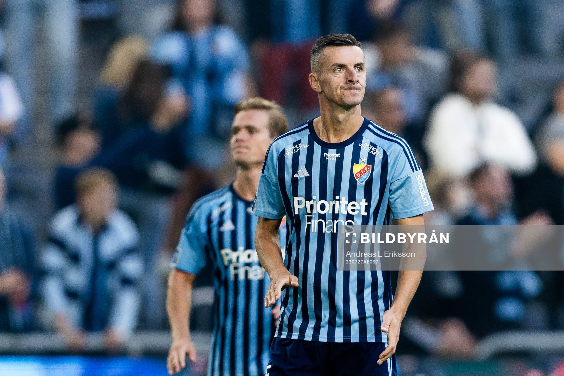 Haris Radetinac of Djurgården looks dejected