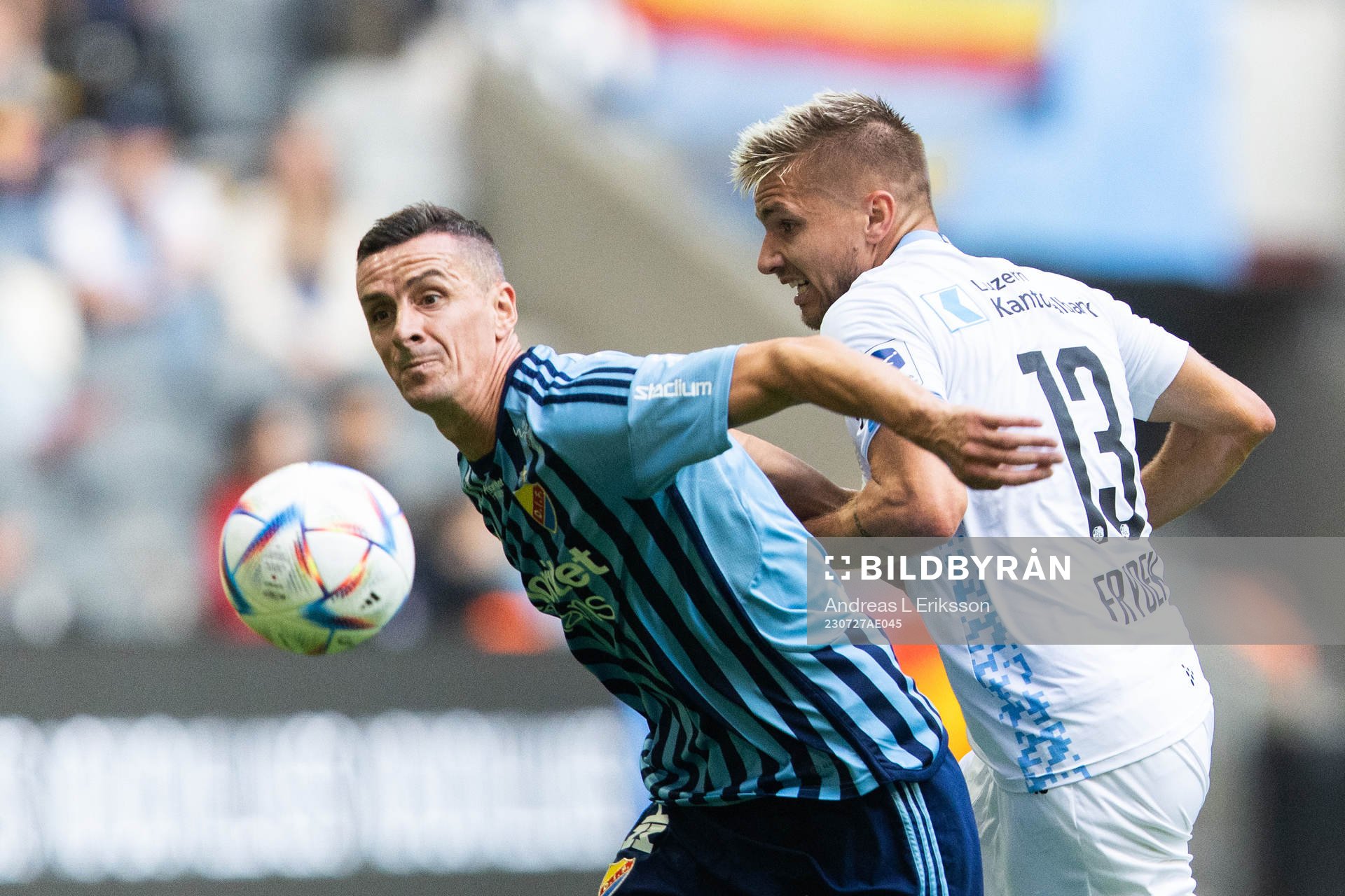 Haris Radetinac of Djurgården and Martin Frýdek of Luzern