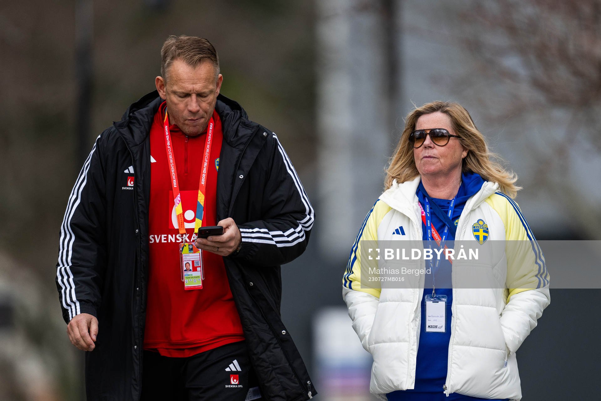 Head of Security Stefan Dejemyr and Team Manager Marika