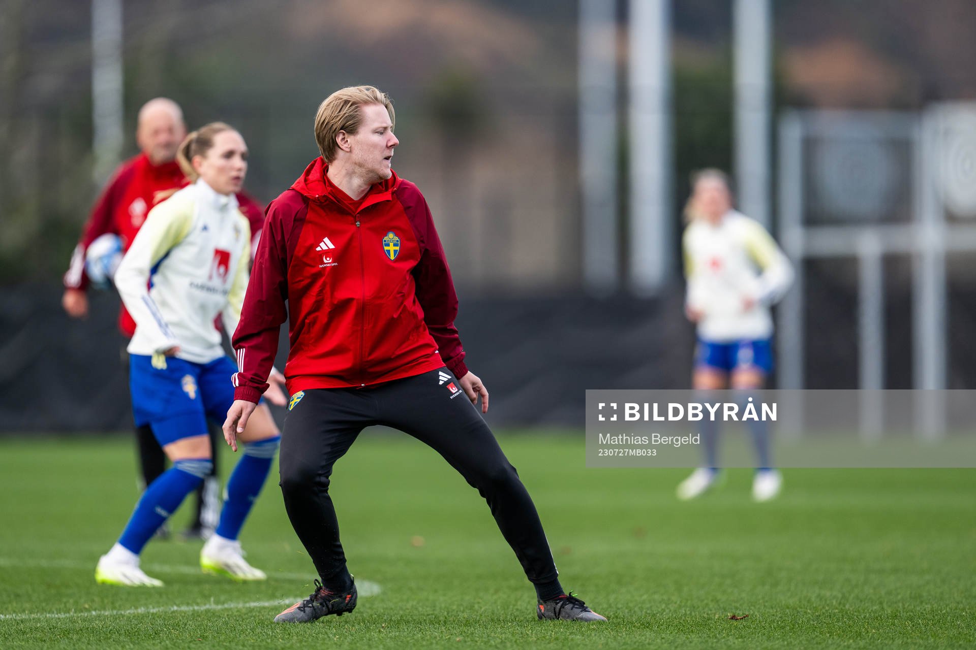 Press officer Fredrik Madestam of the Swedish women's