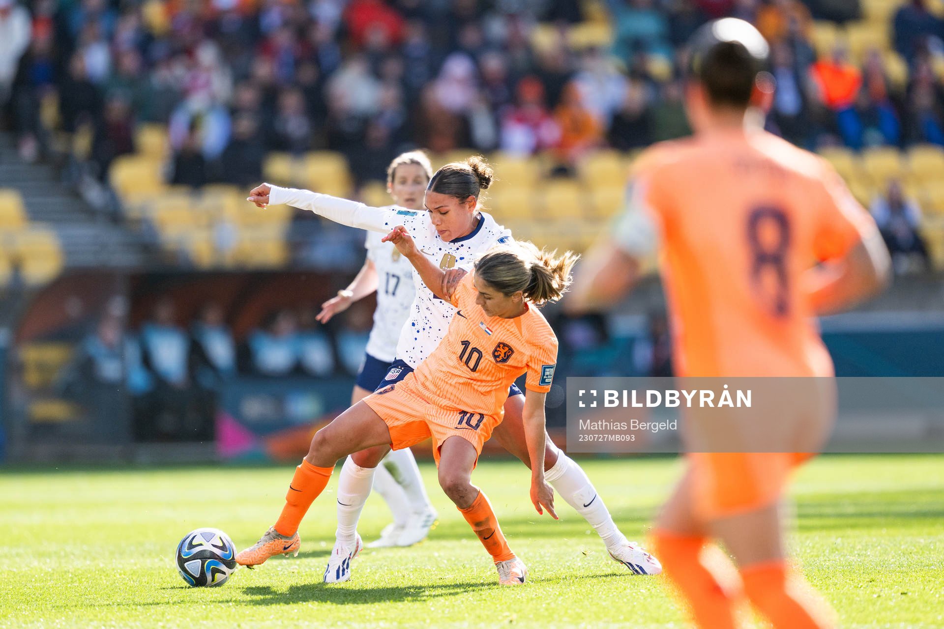Trinity Rodman of USA and Danielle van de Donk of