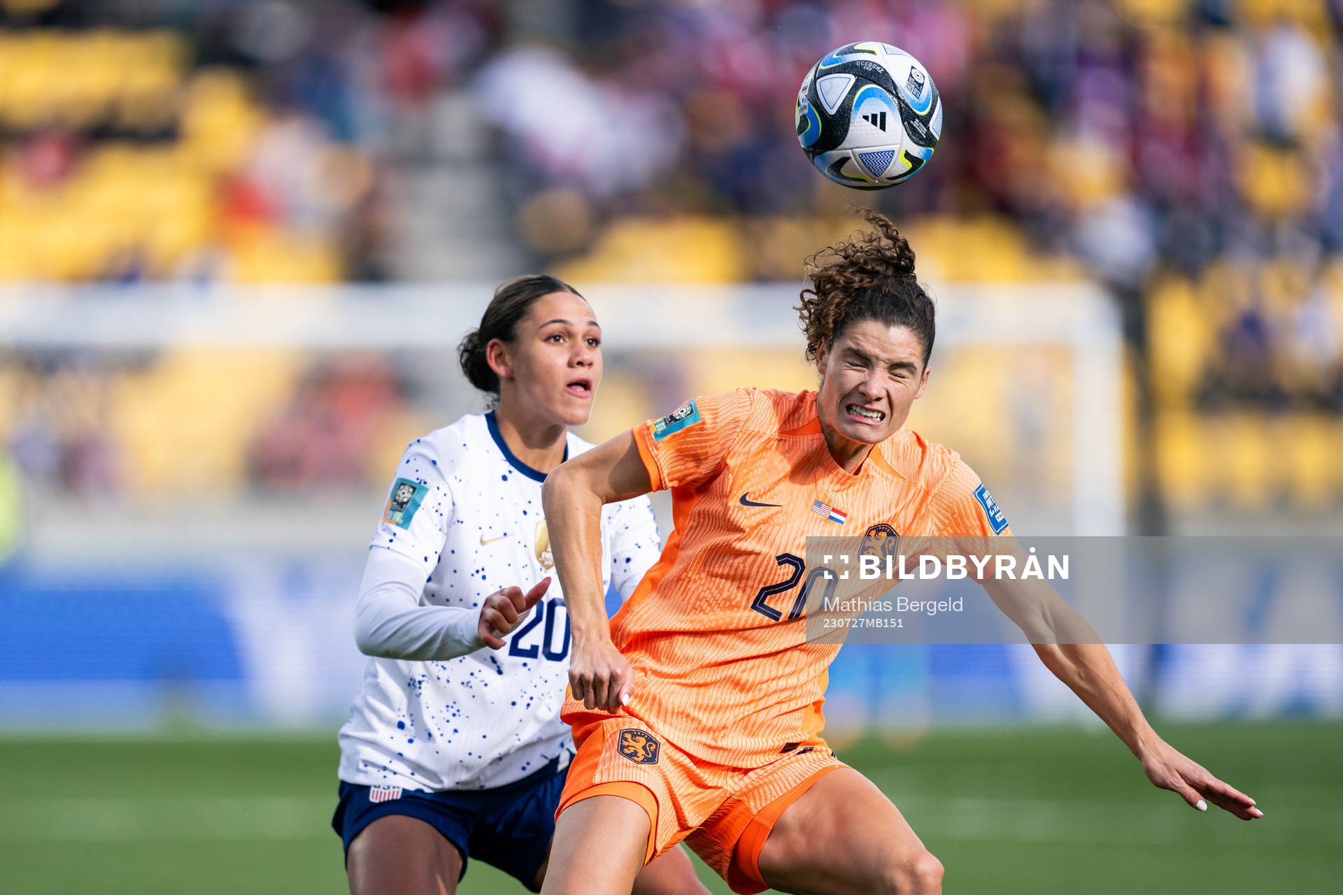 Trinity Rodman of USA and Dominique Janssen of Netherlands