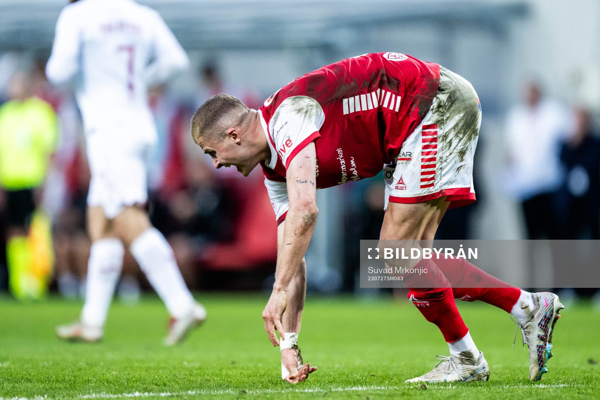 David Kristjan Olafsson of Kalmar looks dejected