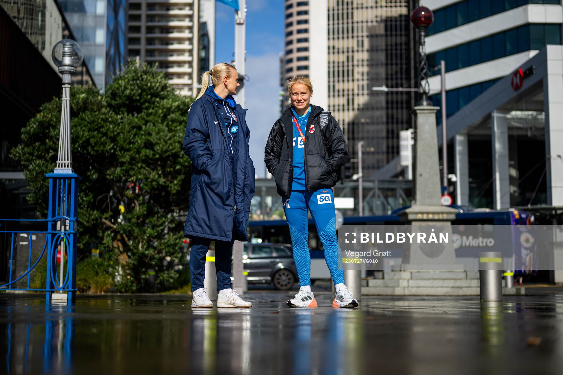 Karina Sævik and Julie Blakstad of the Norwegian women’s
