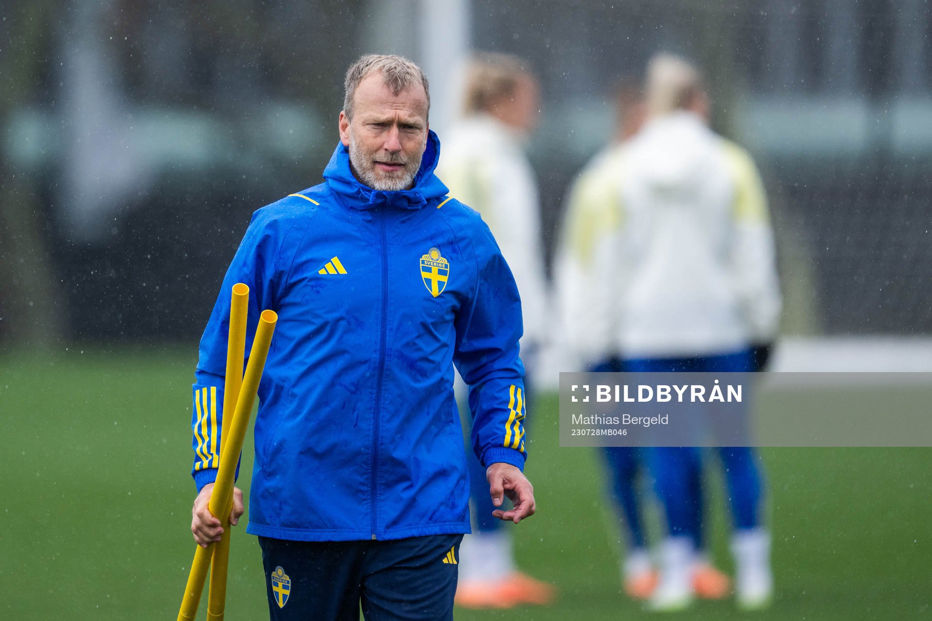 Physiotherapist Pontus Ekblom of the Swedish women's