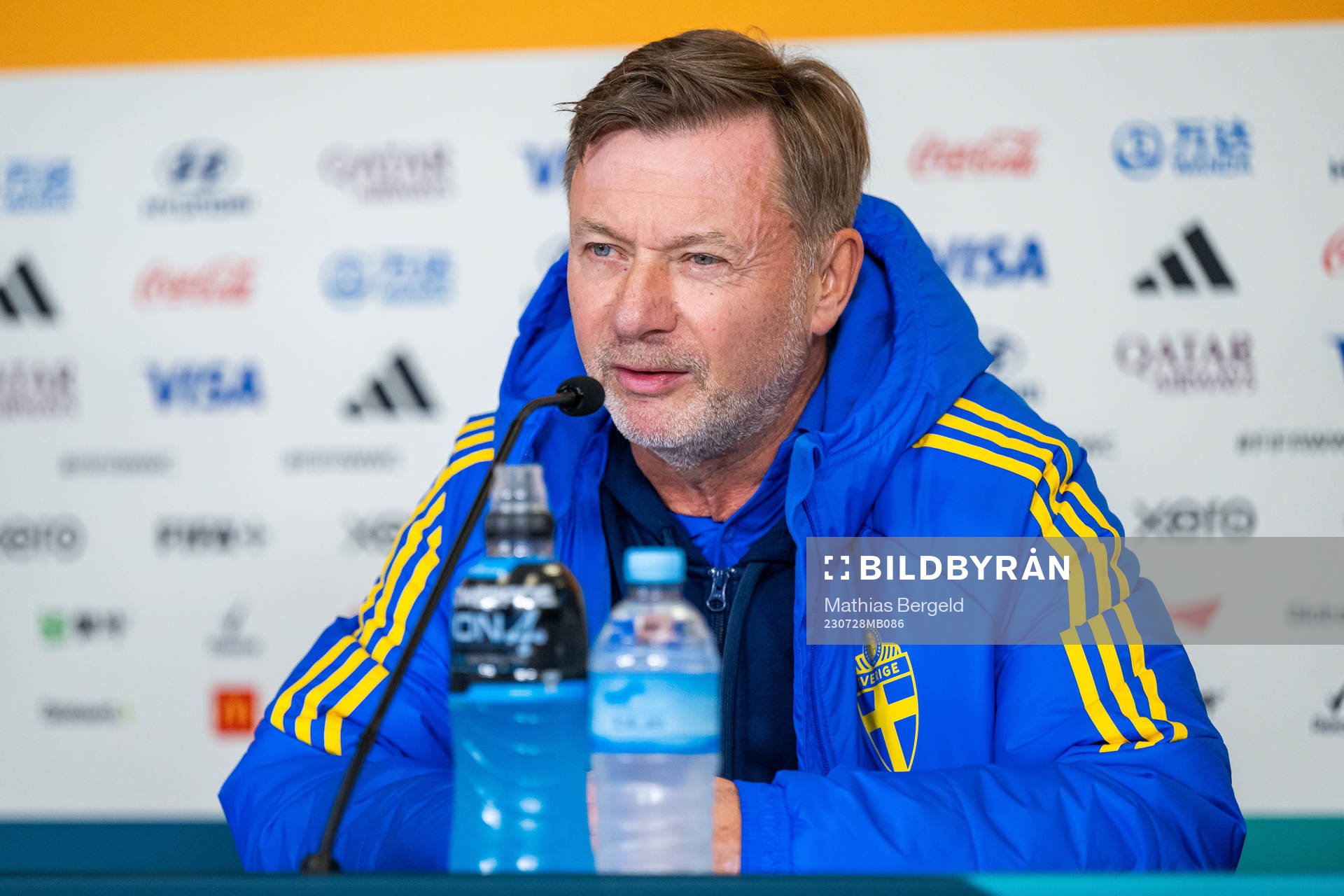Head coach Peter Gerhardsson of the Swedish women's