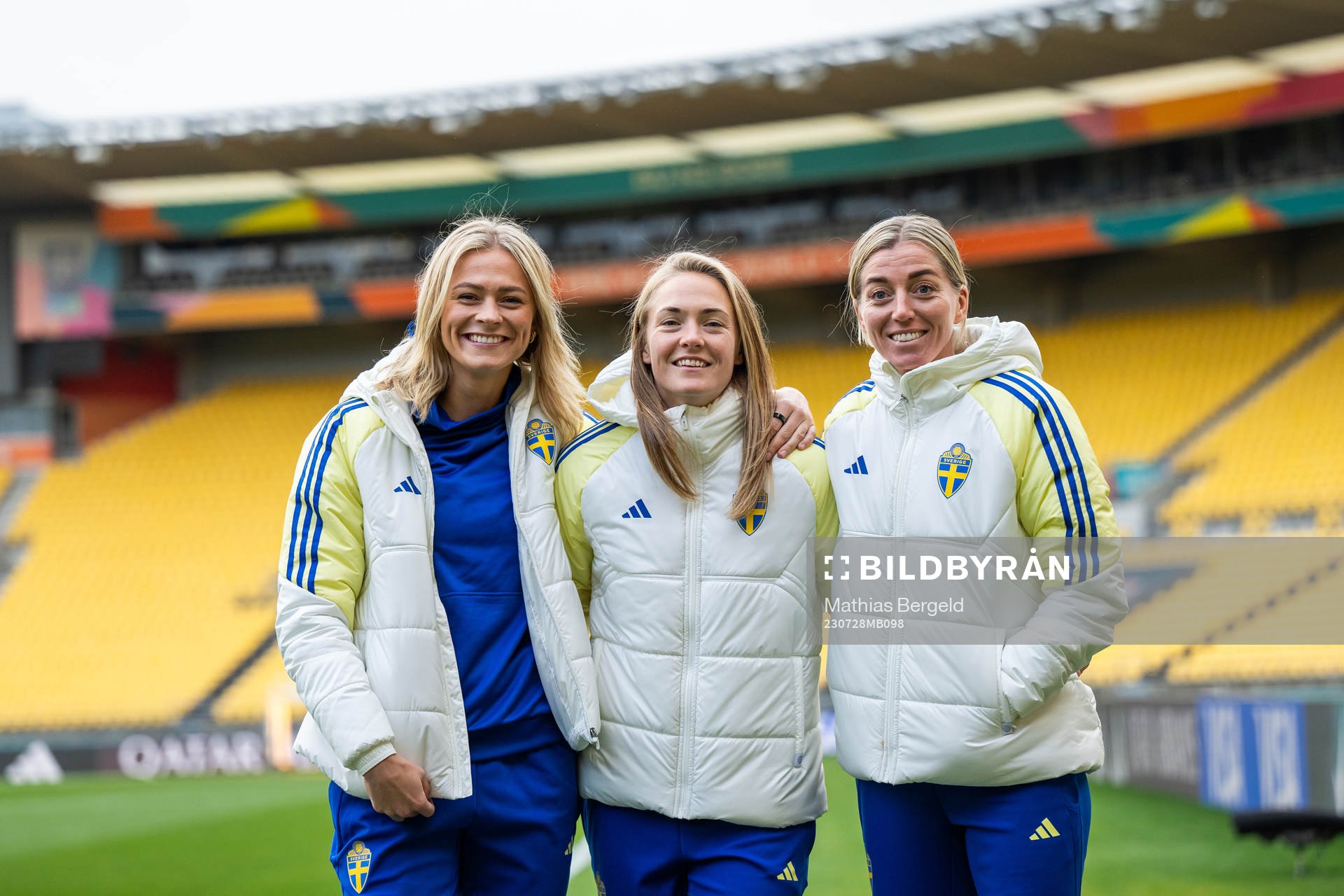 Fridolina Rolfö, Magdalena Eriksson and Linda Sembrant of