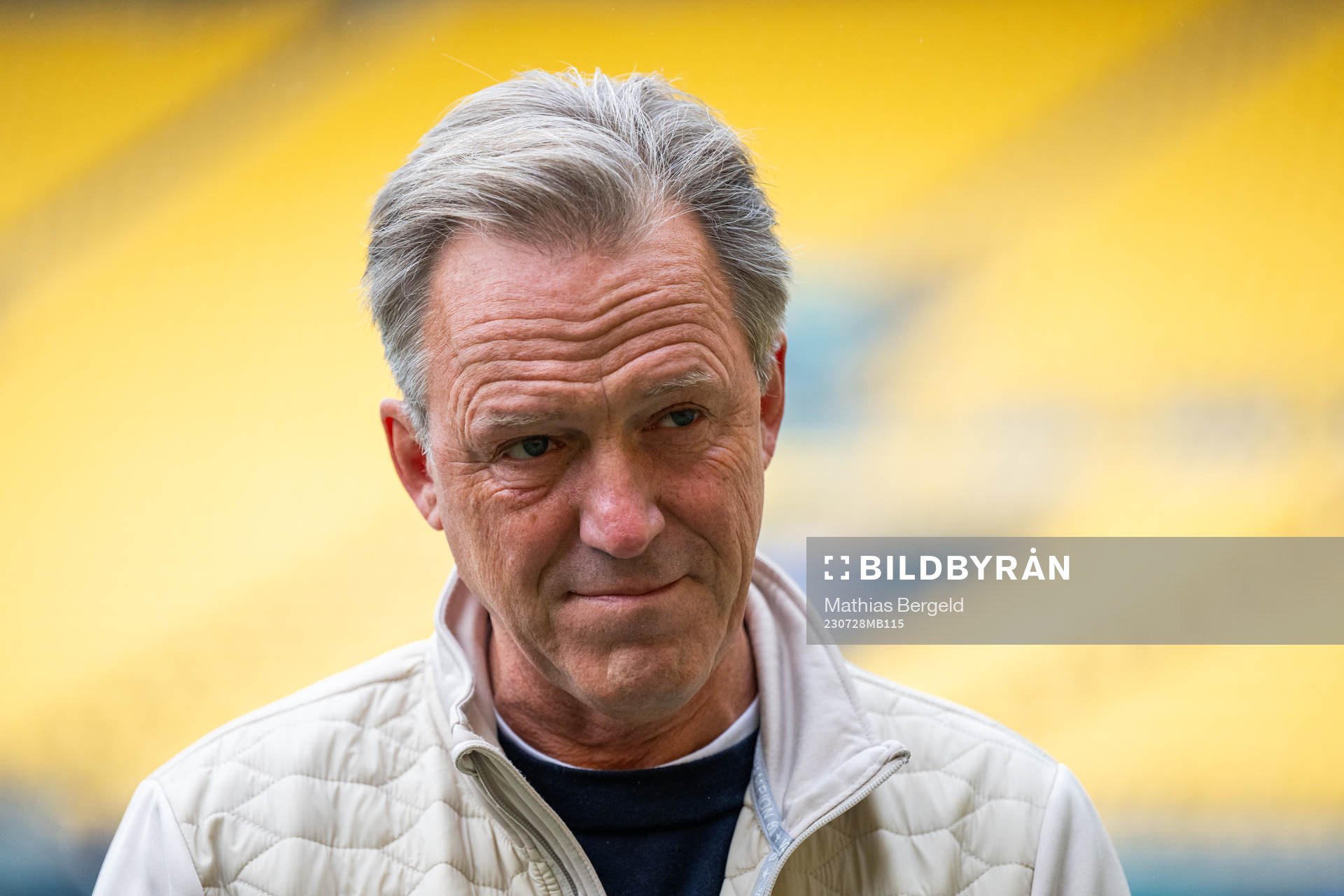 Henrik Strömblad of Swedish broadcaster Viaplay during the FIFA Women's World Cup on July 28, 2023 in Wellington.