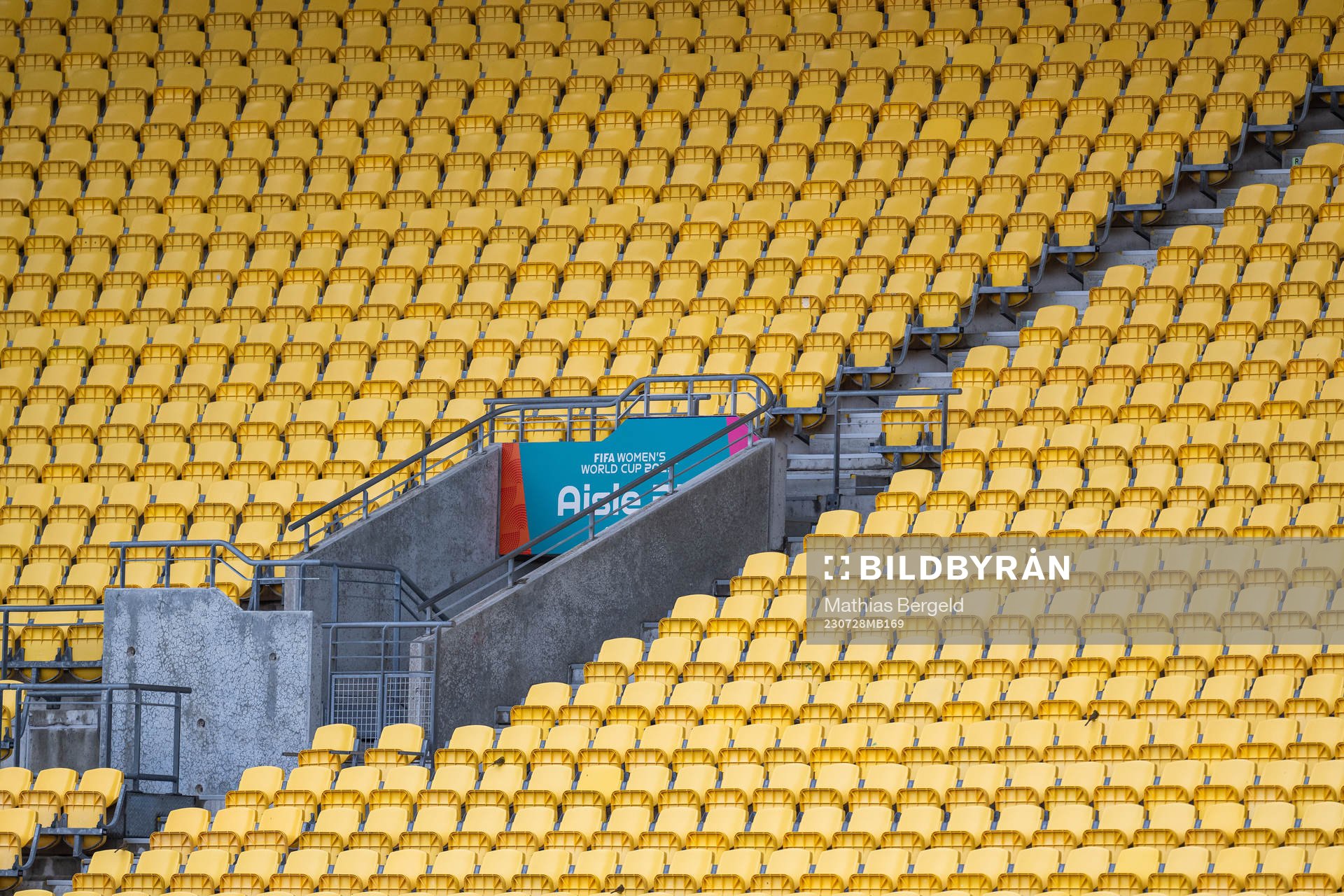 Chairs at Wellington Regional Stadium at a Pitch