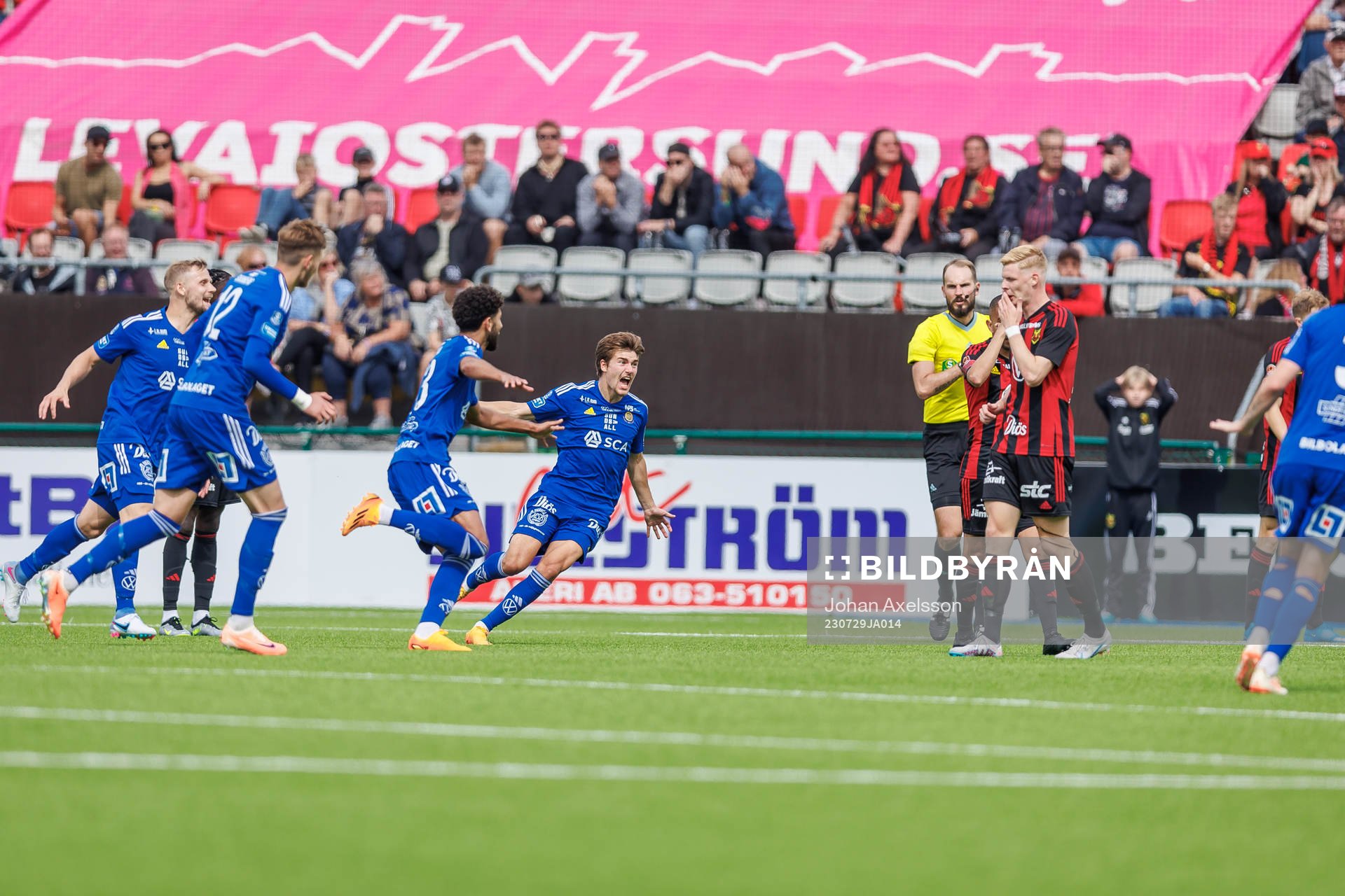GIF Sundsvalls Johan Bengtsson jublar