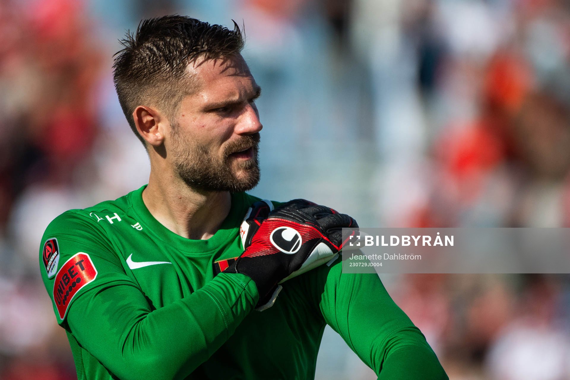 Brommapojkarnas målvakt Lucas Hägg Johansson