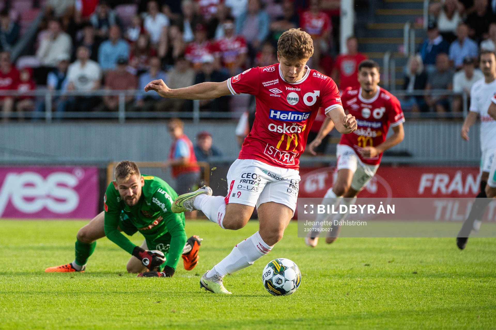 Degerfors Gustav Lindgren gör 2-0