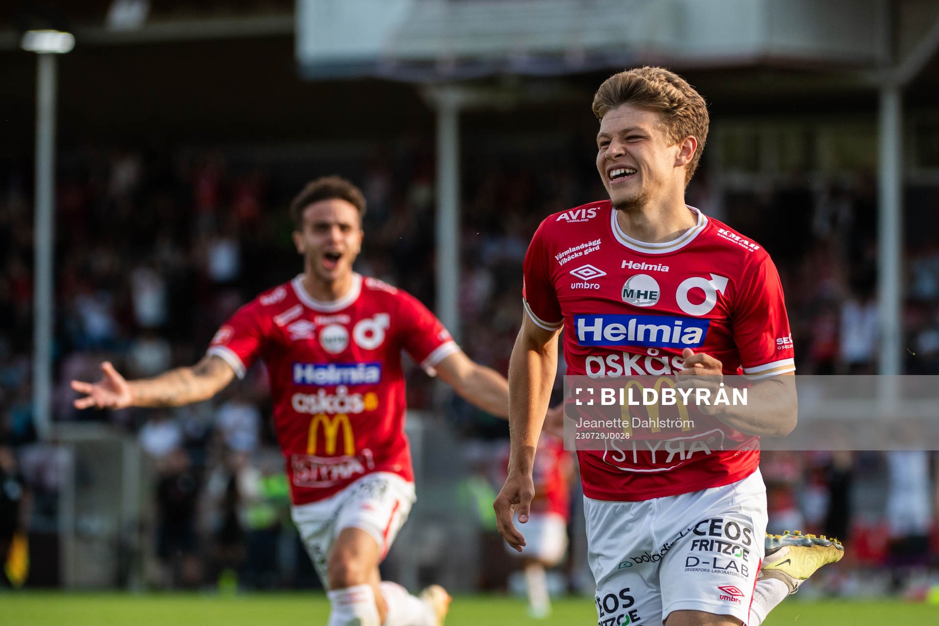 Degerfors Gustav Lindgren jublar