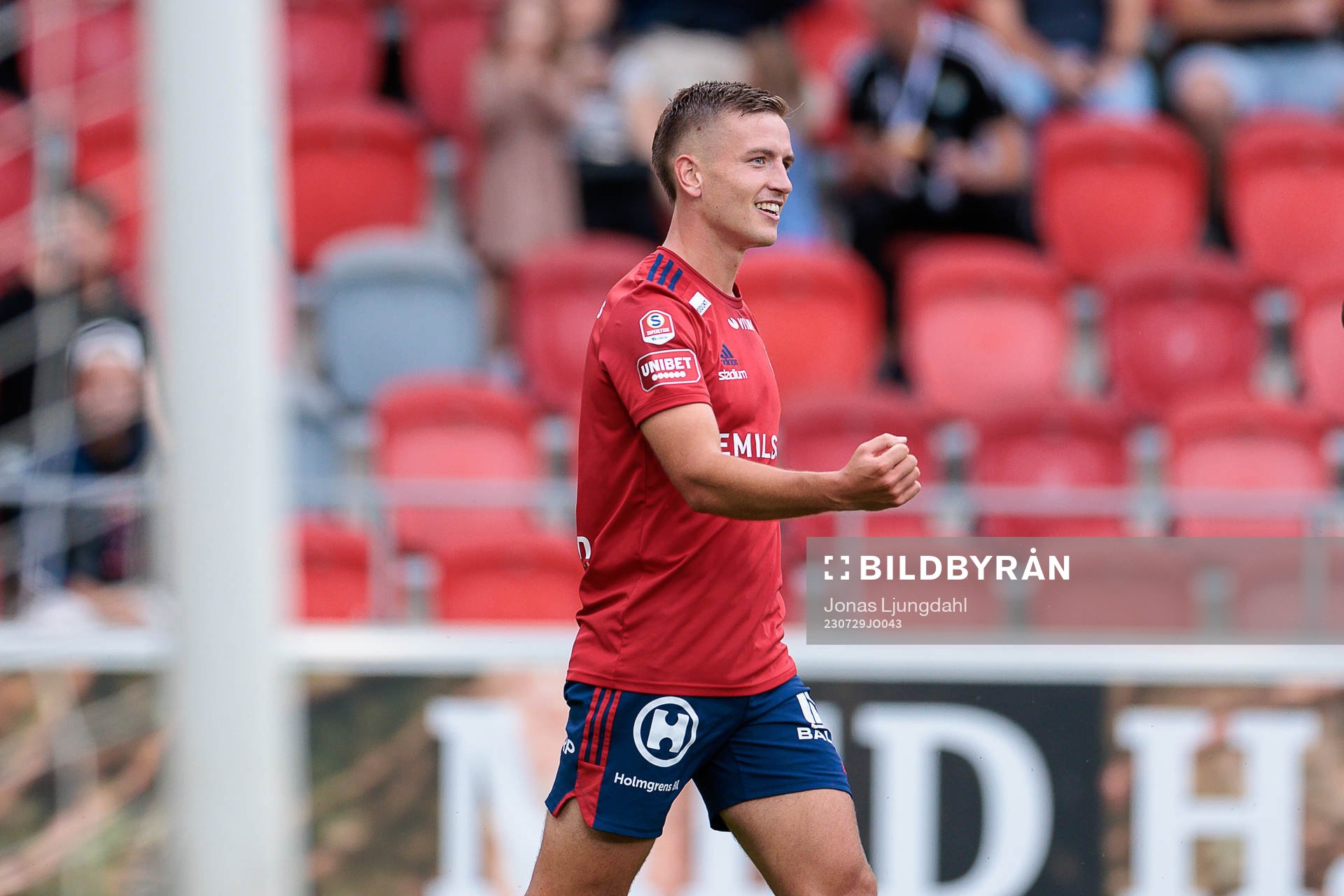 Östers Runar Thor Sigurgeirsson jublar