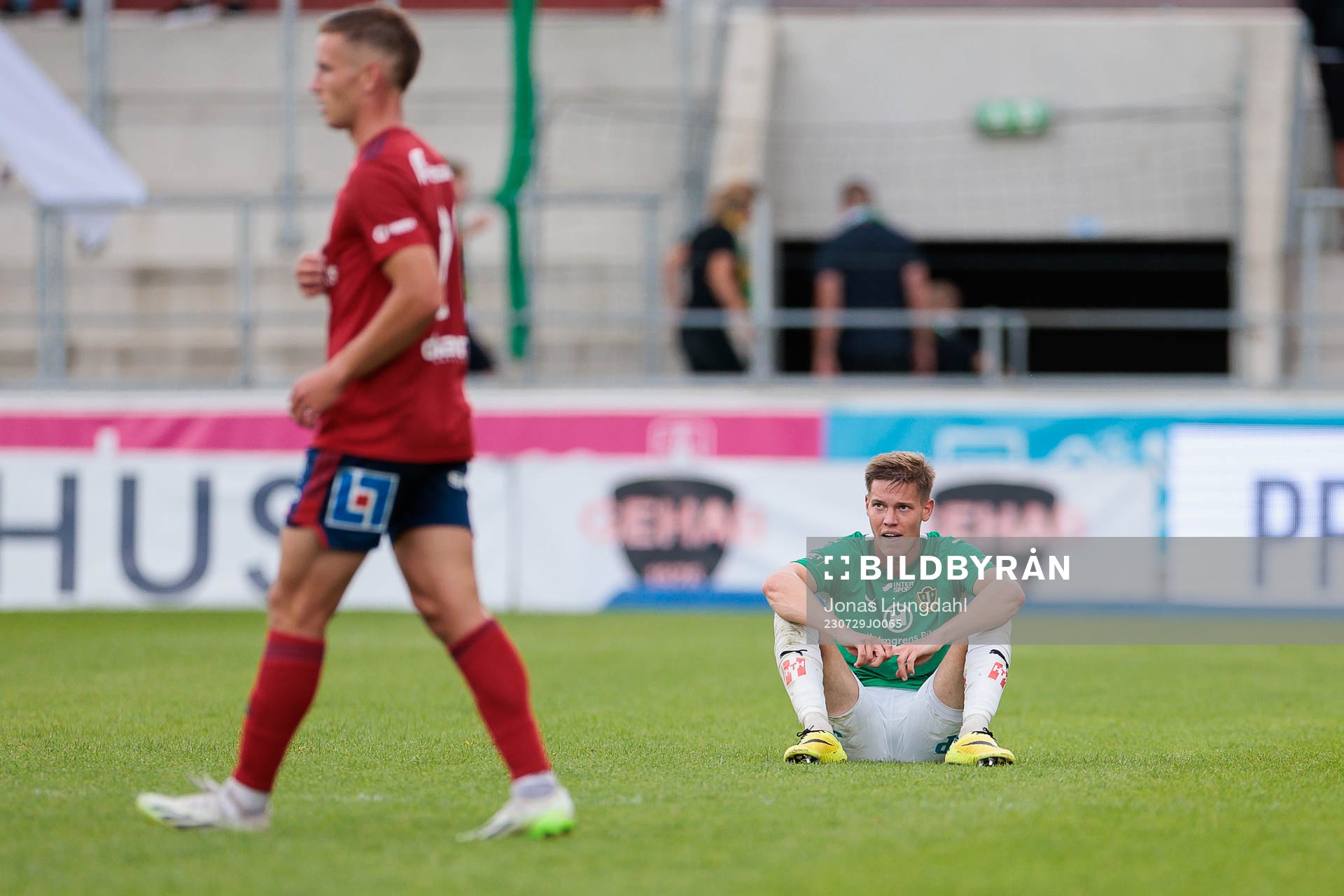 Jönköpings Södras Taylor Silverholt deppar