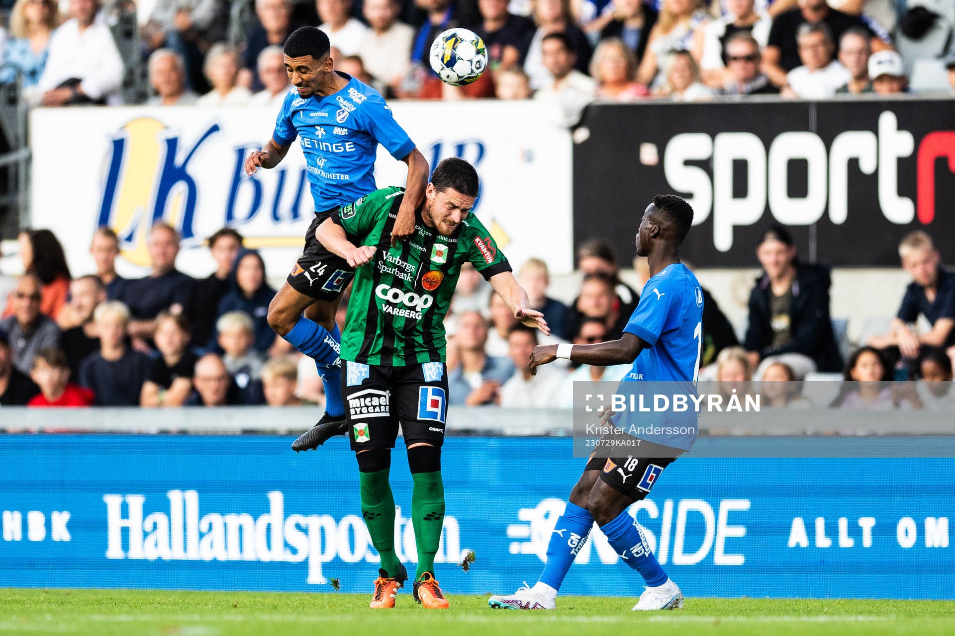 Halmstads Amir Al-Ammari och Varbergs Robin Tranberg