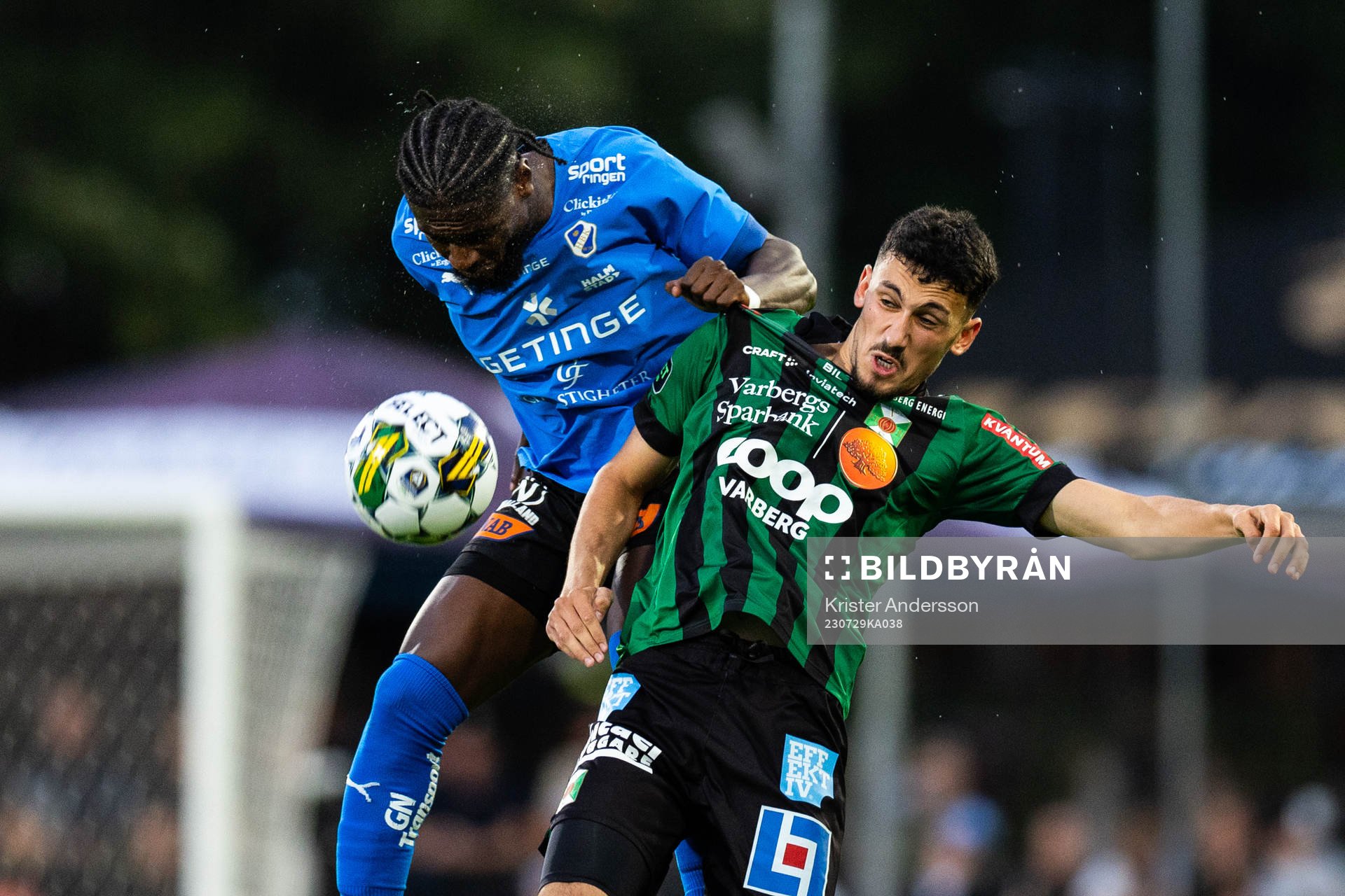 Halmstads Joseph Baffoe och Varbergs Dion Krasniqi