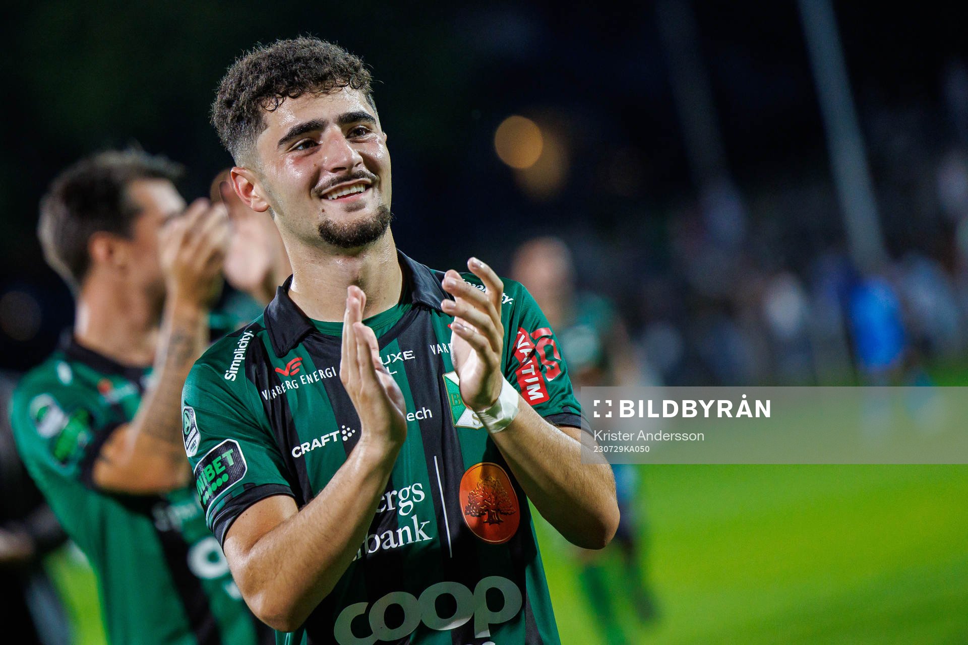 Varbergs Ismet Lushaku jublar