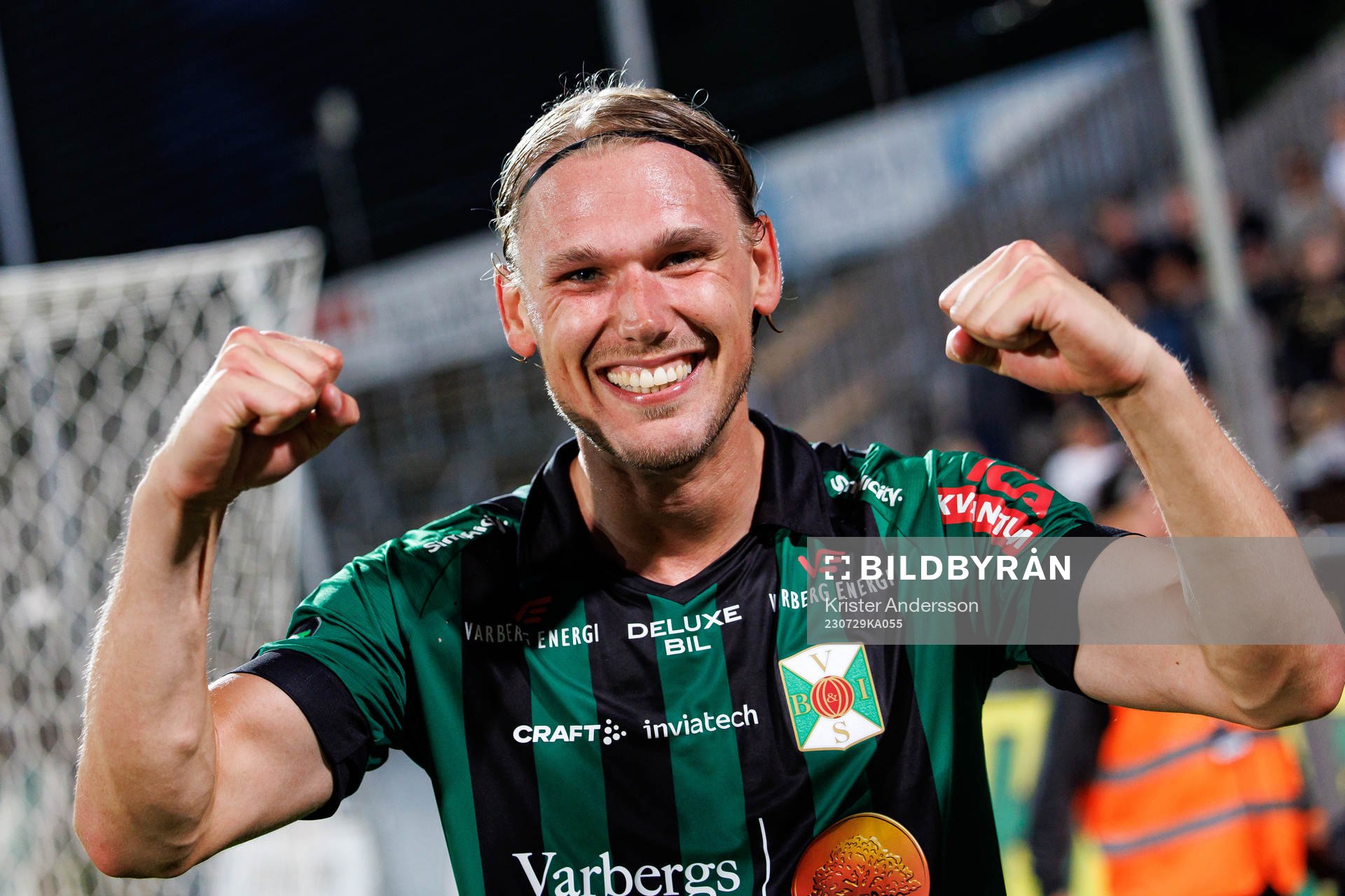 Varbergs Hampus Zackrisson jublar