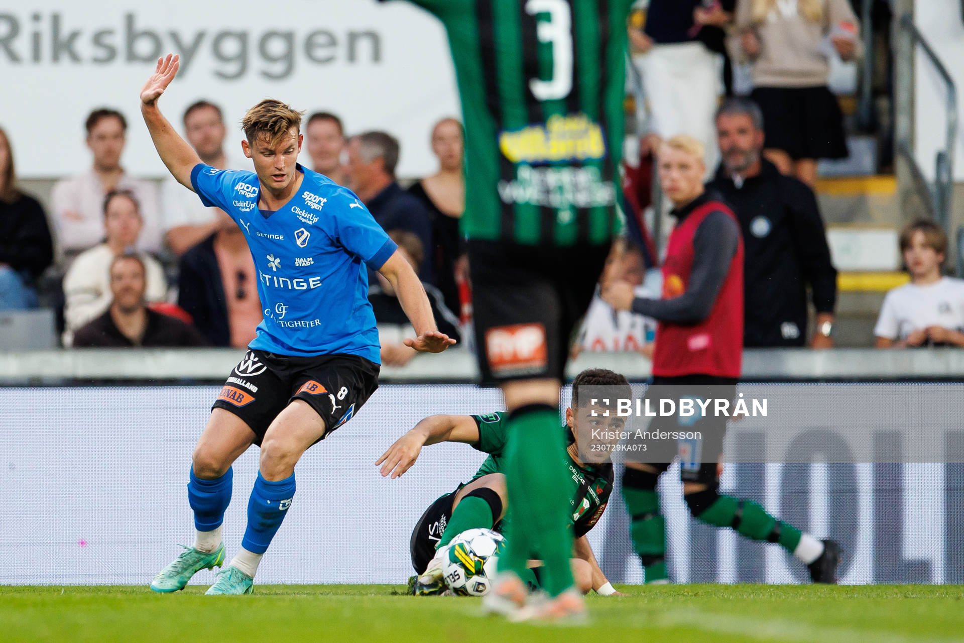 Halmstads Jonathan Svedberg och Varbergs Ismet Lushaku