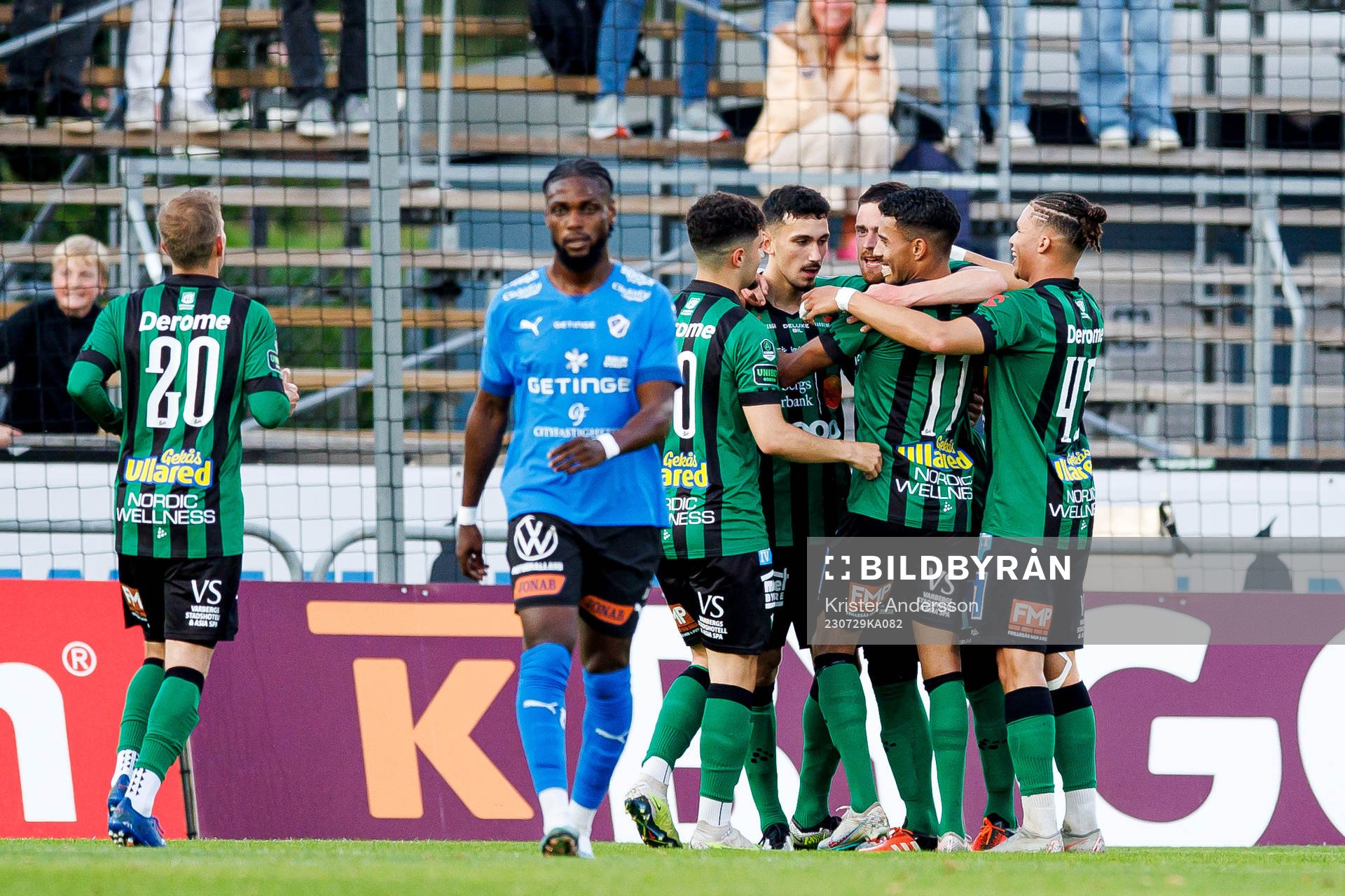 Varbergs spelare jublar