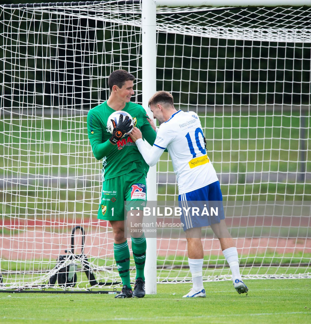 IFK Hässleholms målvakt Victor Stulic I matchen i div. 2