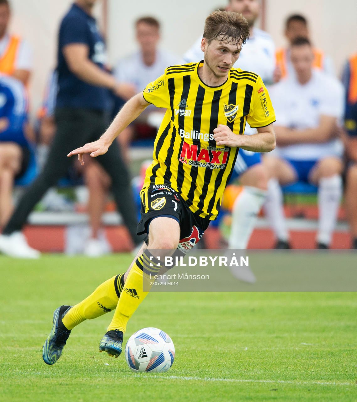 IFK Hässleholms Edvin Nilsson I matchen i div. 2 mellanIFK