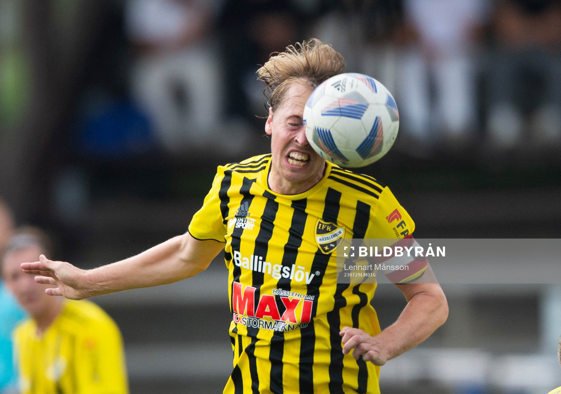 IFK Hässleholms Robin Strömberg I matchen i div. 2