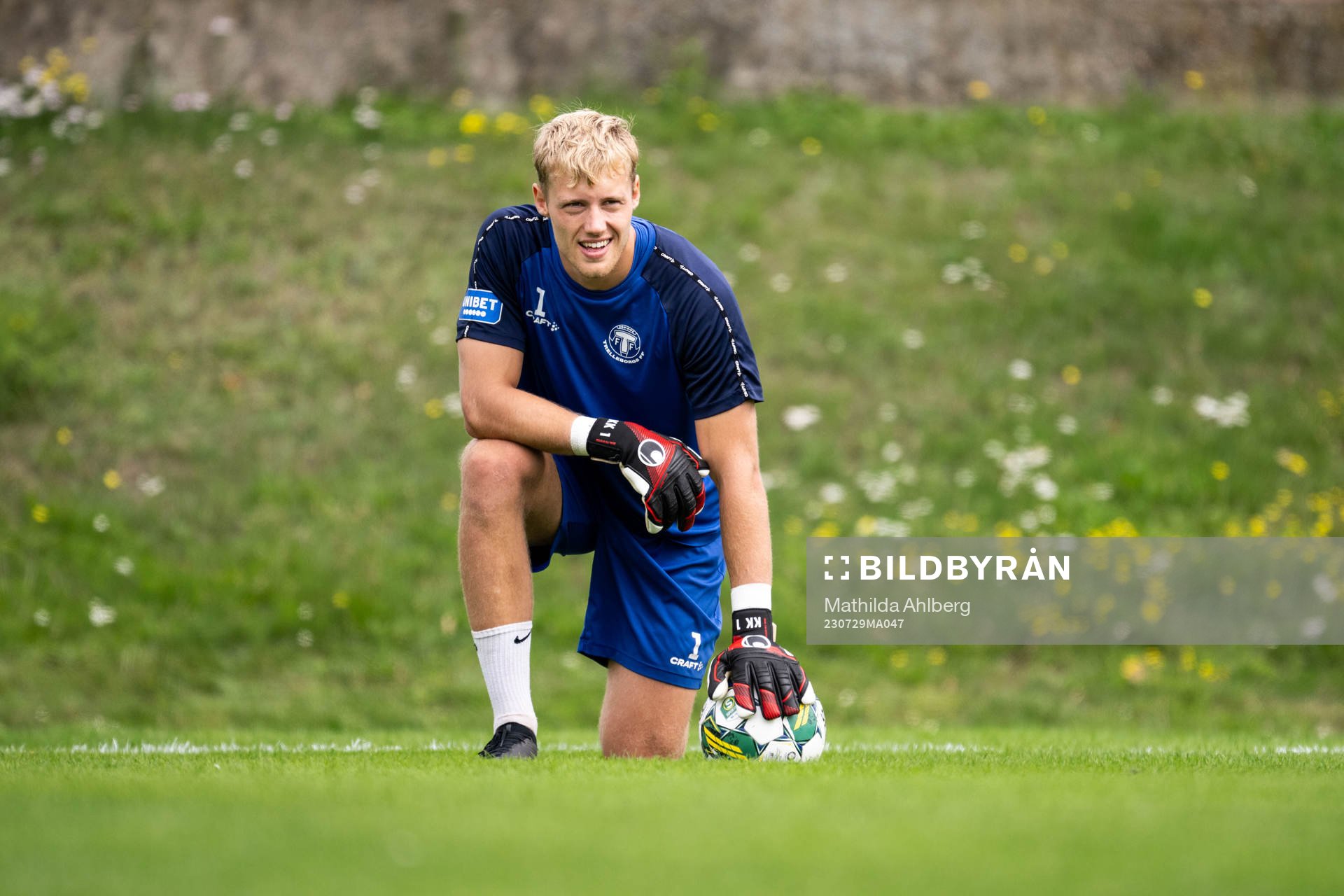 Kasper Thiesson Kristensen  en träning med Trelleborg