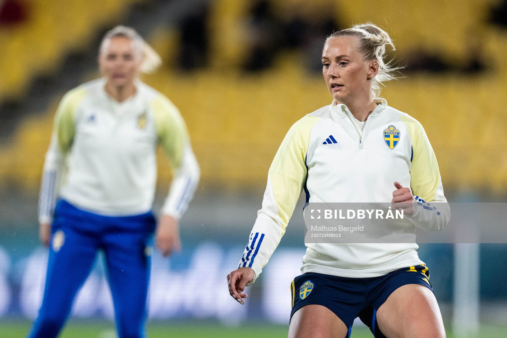 Fridolina Rolfö and Stina Blackstenius of Sweden